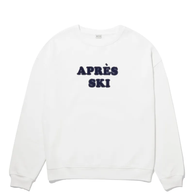 The Oversized Après Ski Town Sweatshirt - Cream sold by Kule