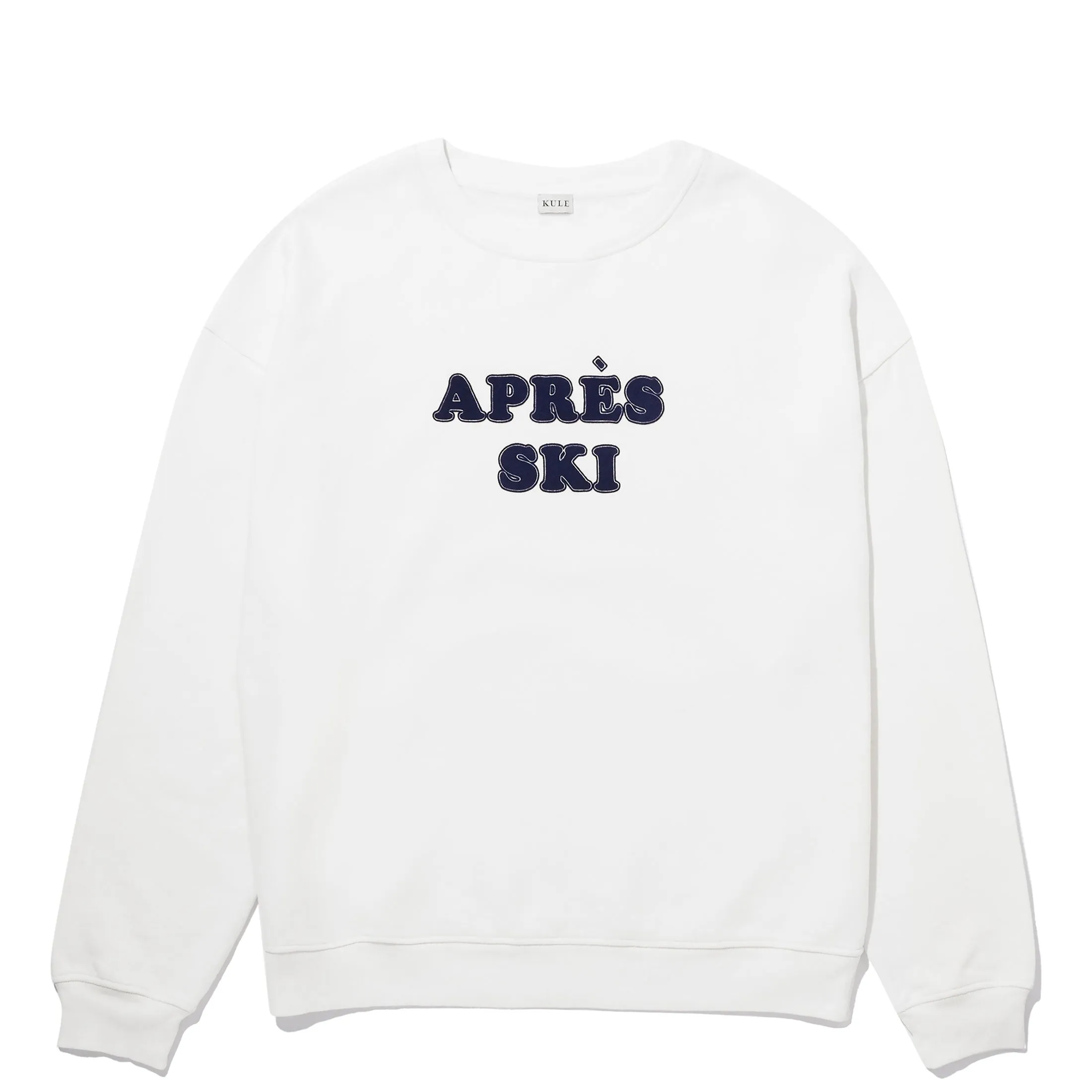 The Oversized Après Ski Town Sweatshirt - Cream sold by Kule