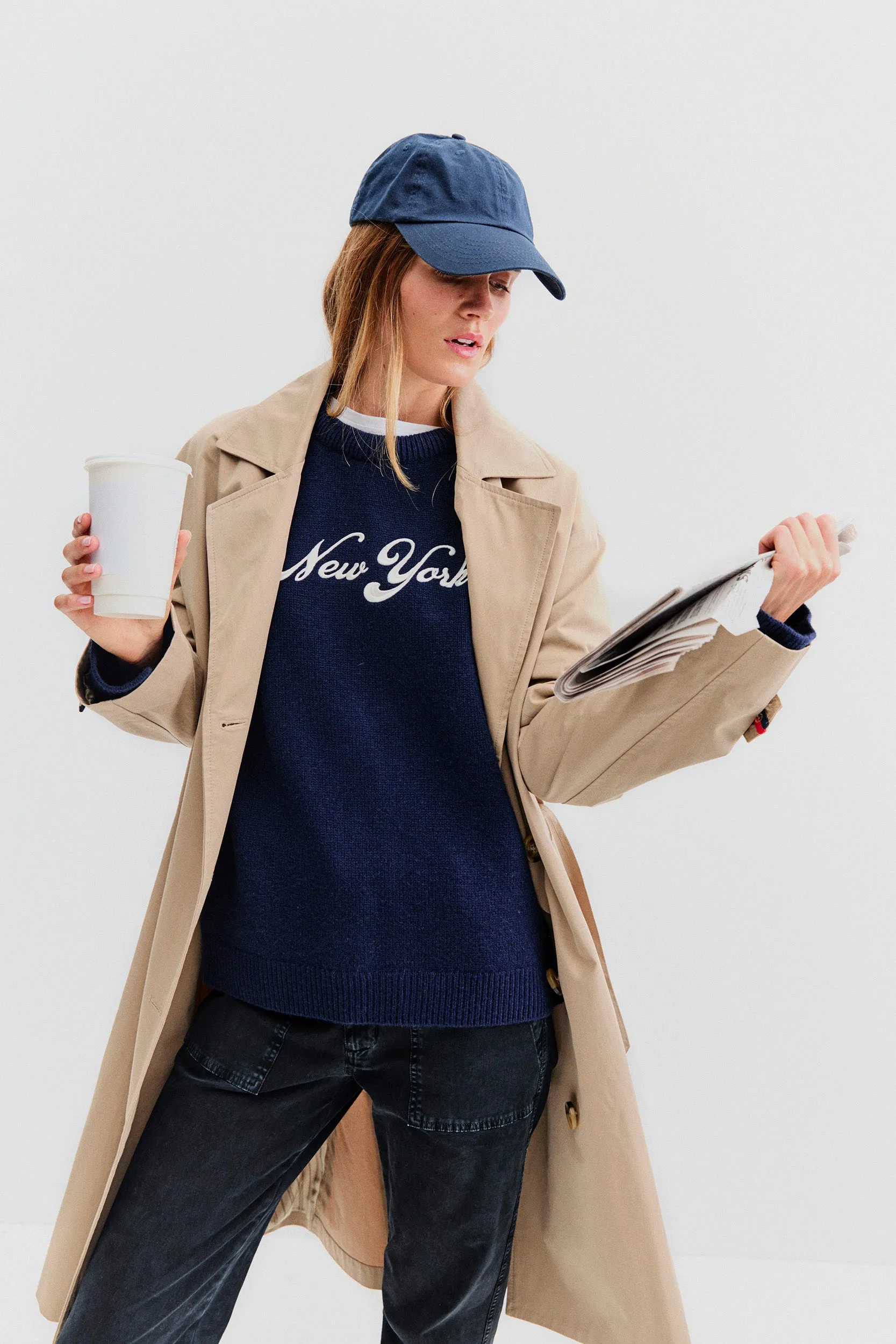 The New York Crewneck - Navy sold by Kule product image thumbnail 3