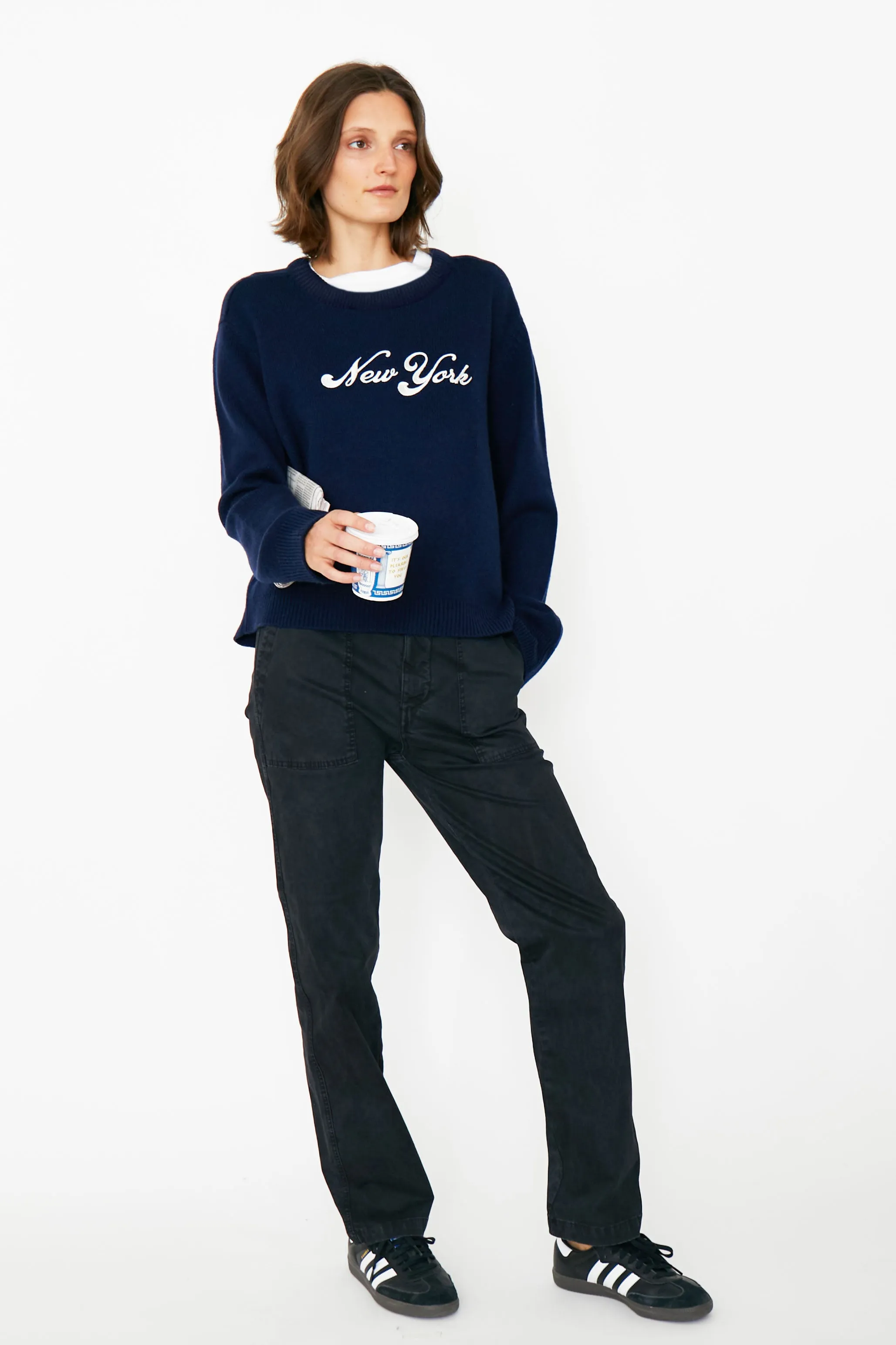 The New York Crewneck - Navy sold by Kule product image thumbnail 5