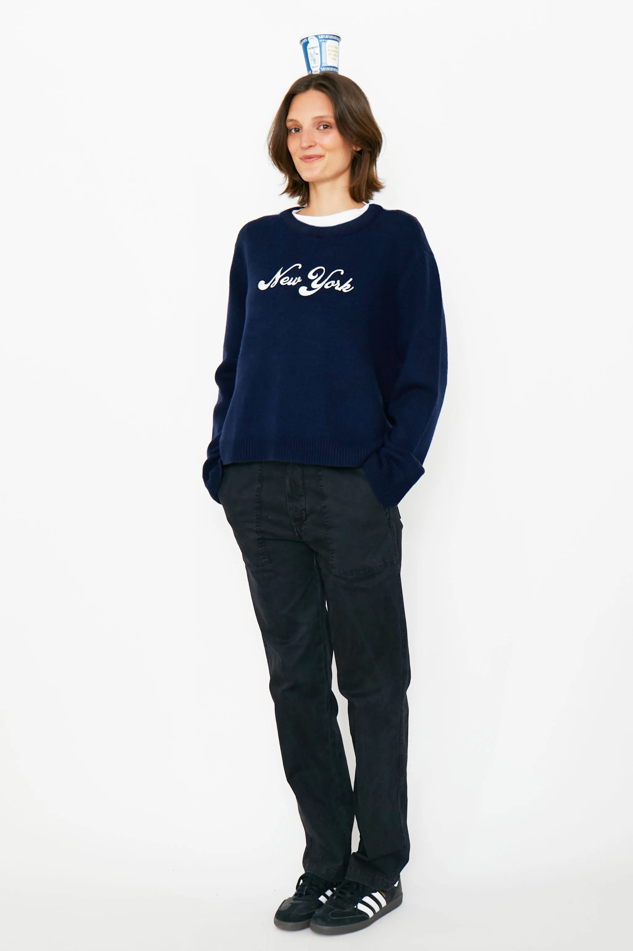 The New York Crewneck - Navy sold by Kule product image thumbnail 4
