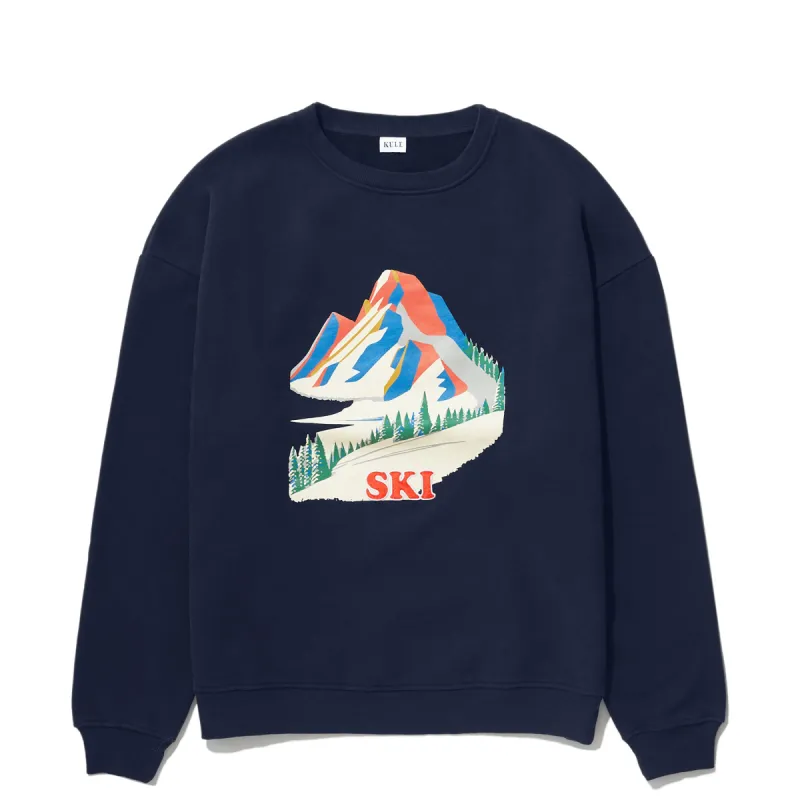 The Oversized Alps Sweatshirt - Navy sold by Kule
