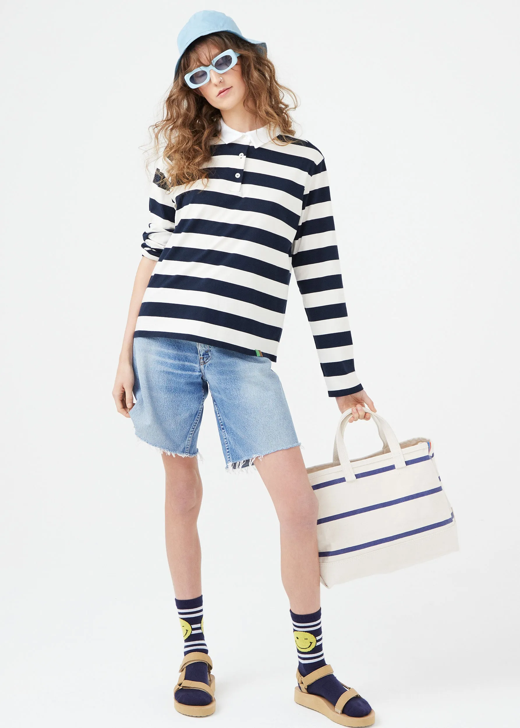 The Women's Rugby - Cream/Navy sold by Kule product image thumbnail 3