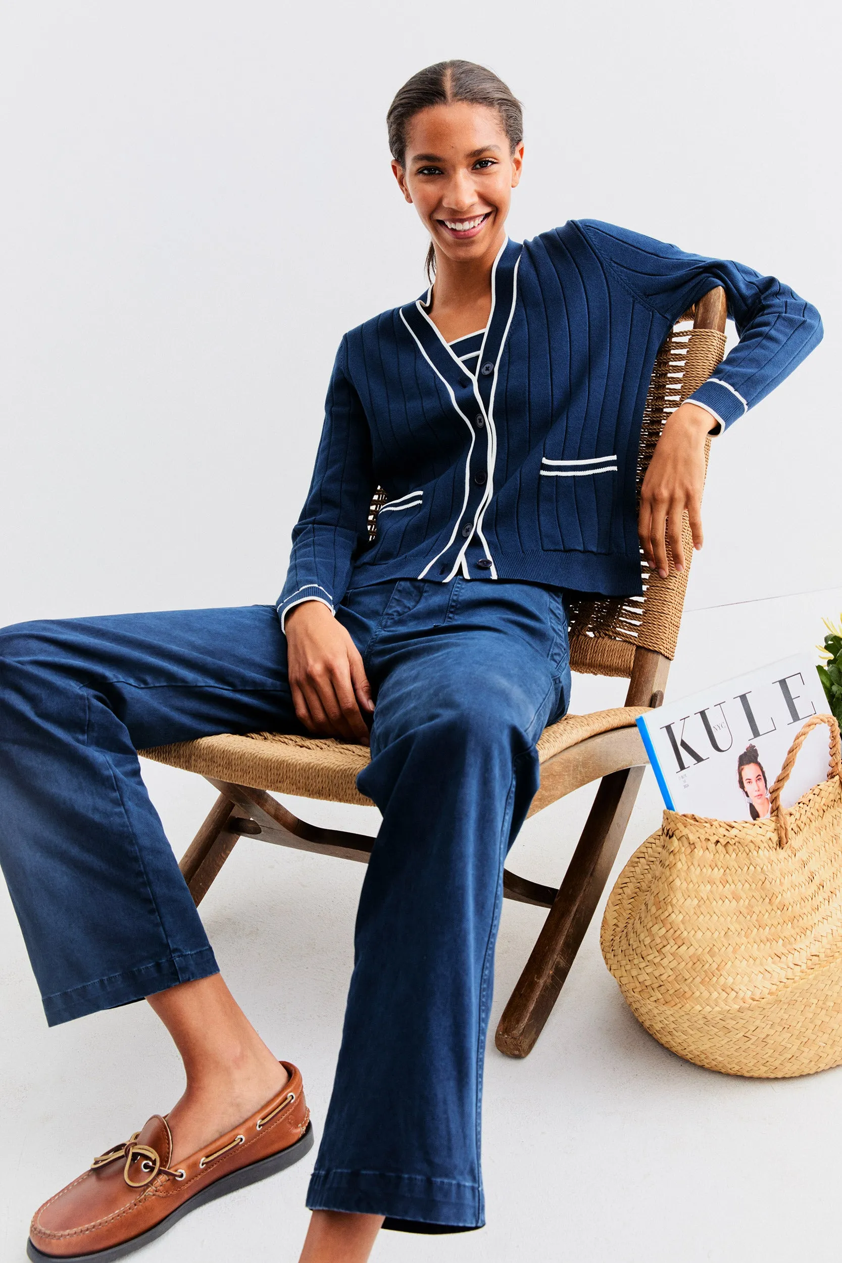 The Dede - Navy/Cream sold by Kule product image thumbnail 4