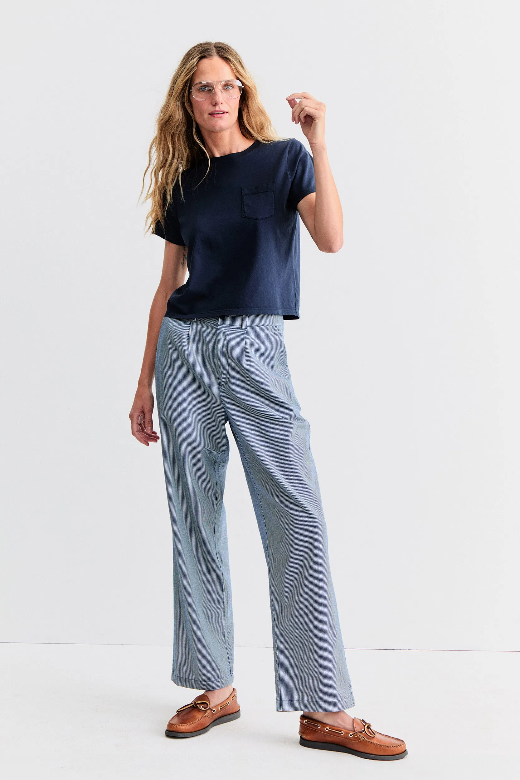 The Grable - White/Navy sold by Kule product image thumbnail 3