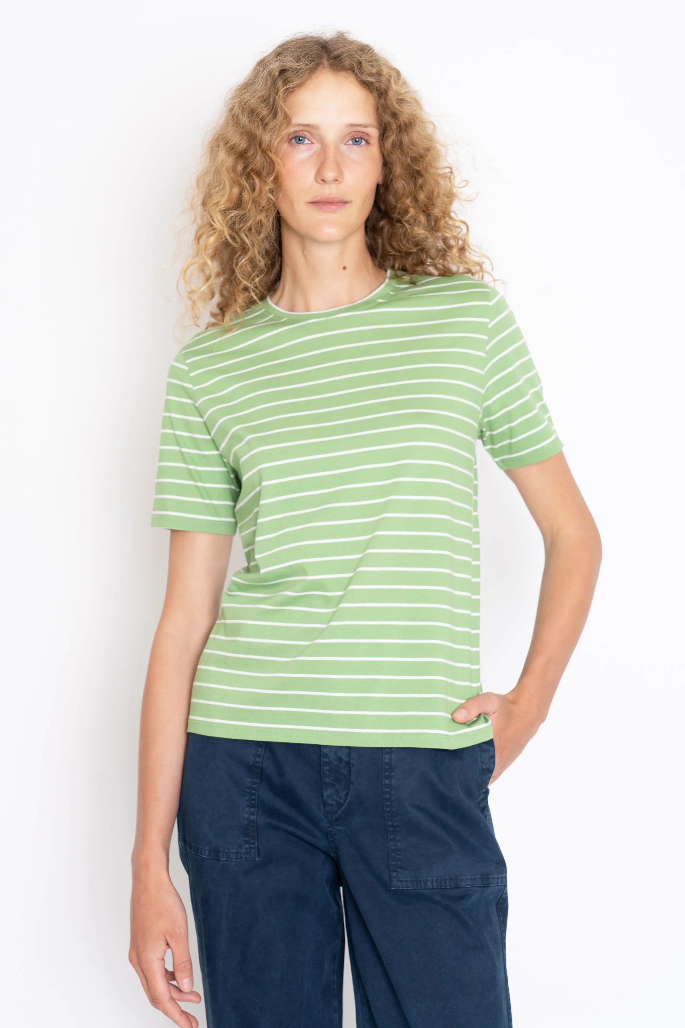 The Modern - Avocado/White Pinstripe sold by Kule product image thumbnail 2