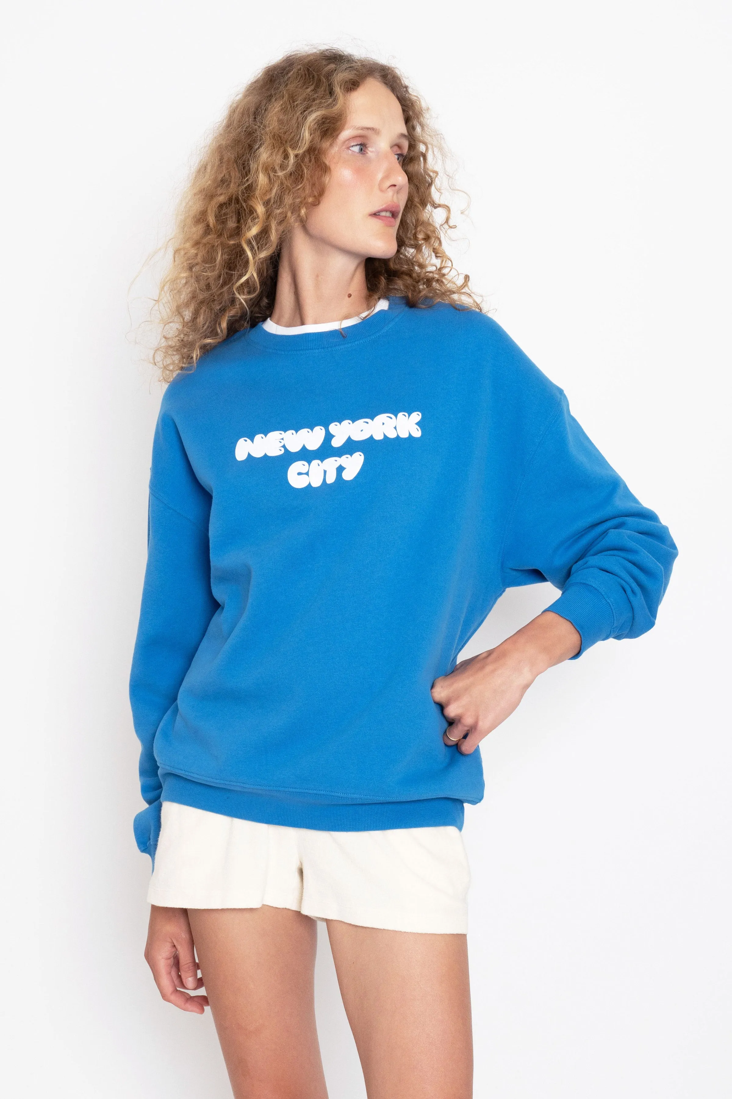 The Oversized New York City Sweatshirt - Royal Blue sold by Kule product image thumbnail 2