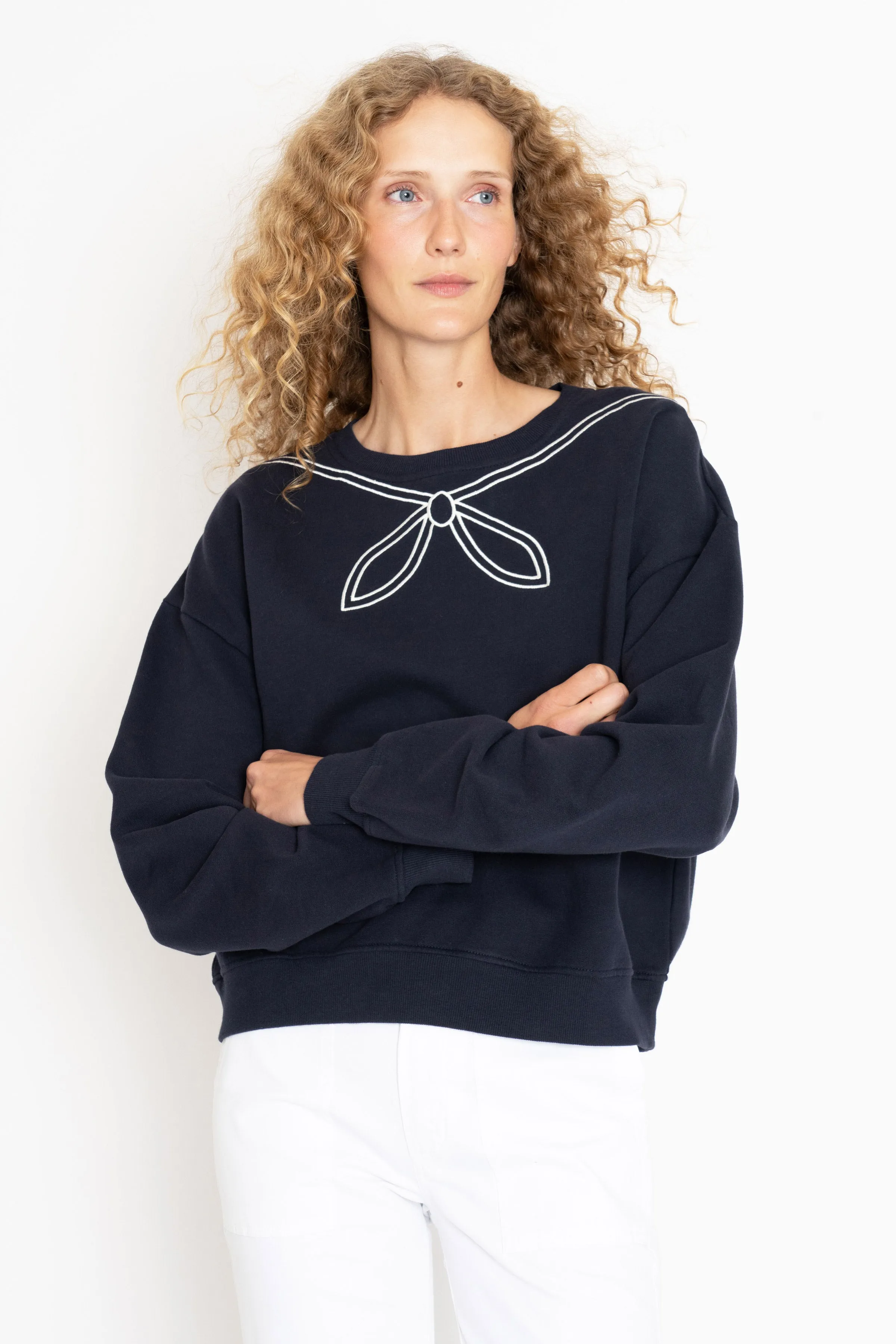 The Sailor Sweatshirt - Navy sold by Kule product image thumbnail 2
