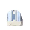The All Over Striped Duffle Bag - Royal Blue/Canvas Mini Stripe sold by Kule