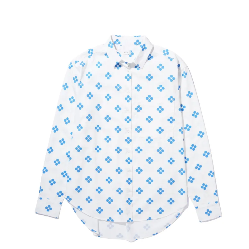 The Quinn - White/Royal Blue sold by Kule