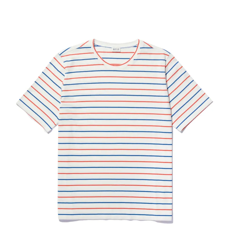 The Modern - White/Blue/Poppy Pinstripe sold by Kule