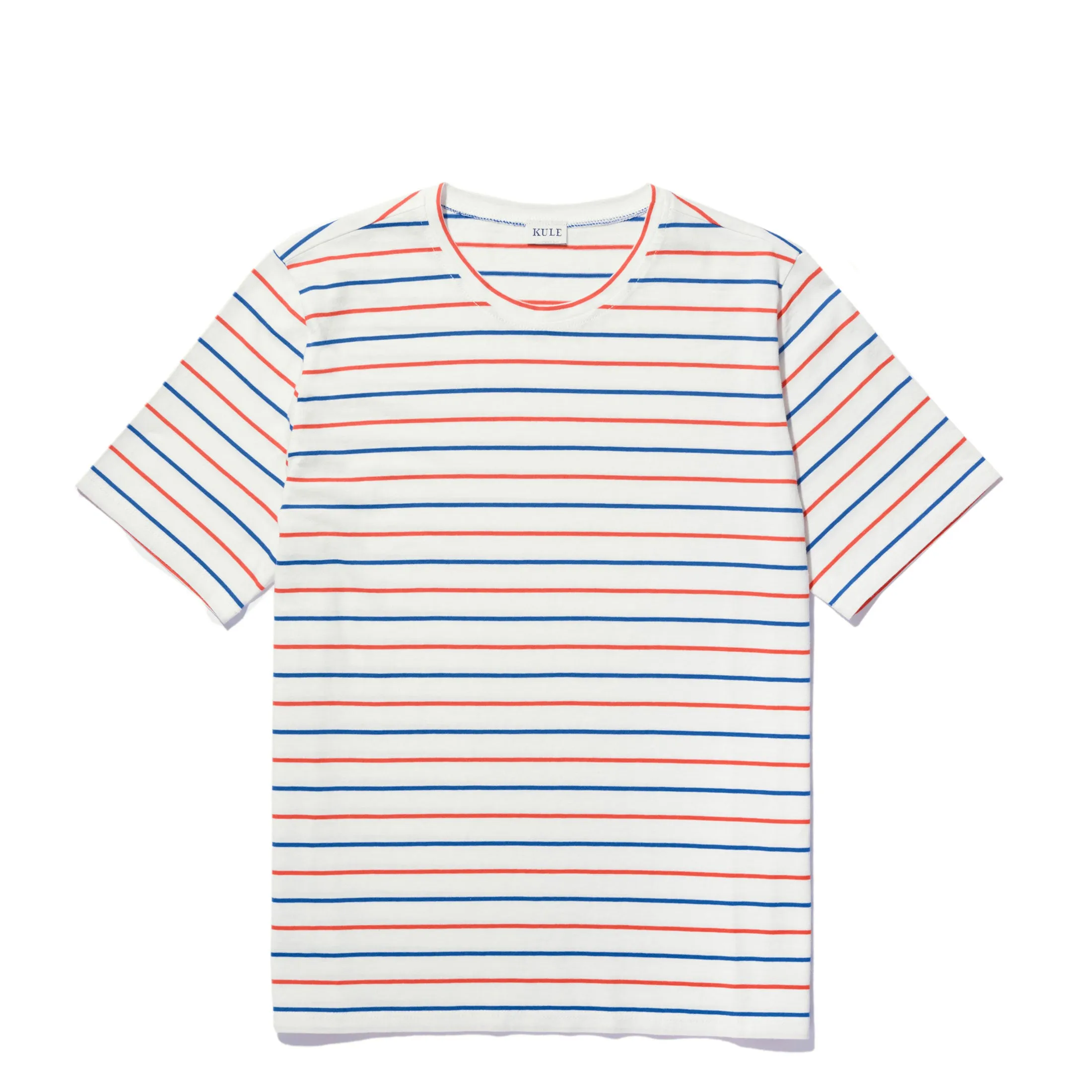 The Modern - White/Blue/Poppy Pinstripe sold by Kule