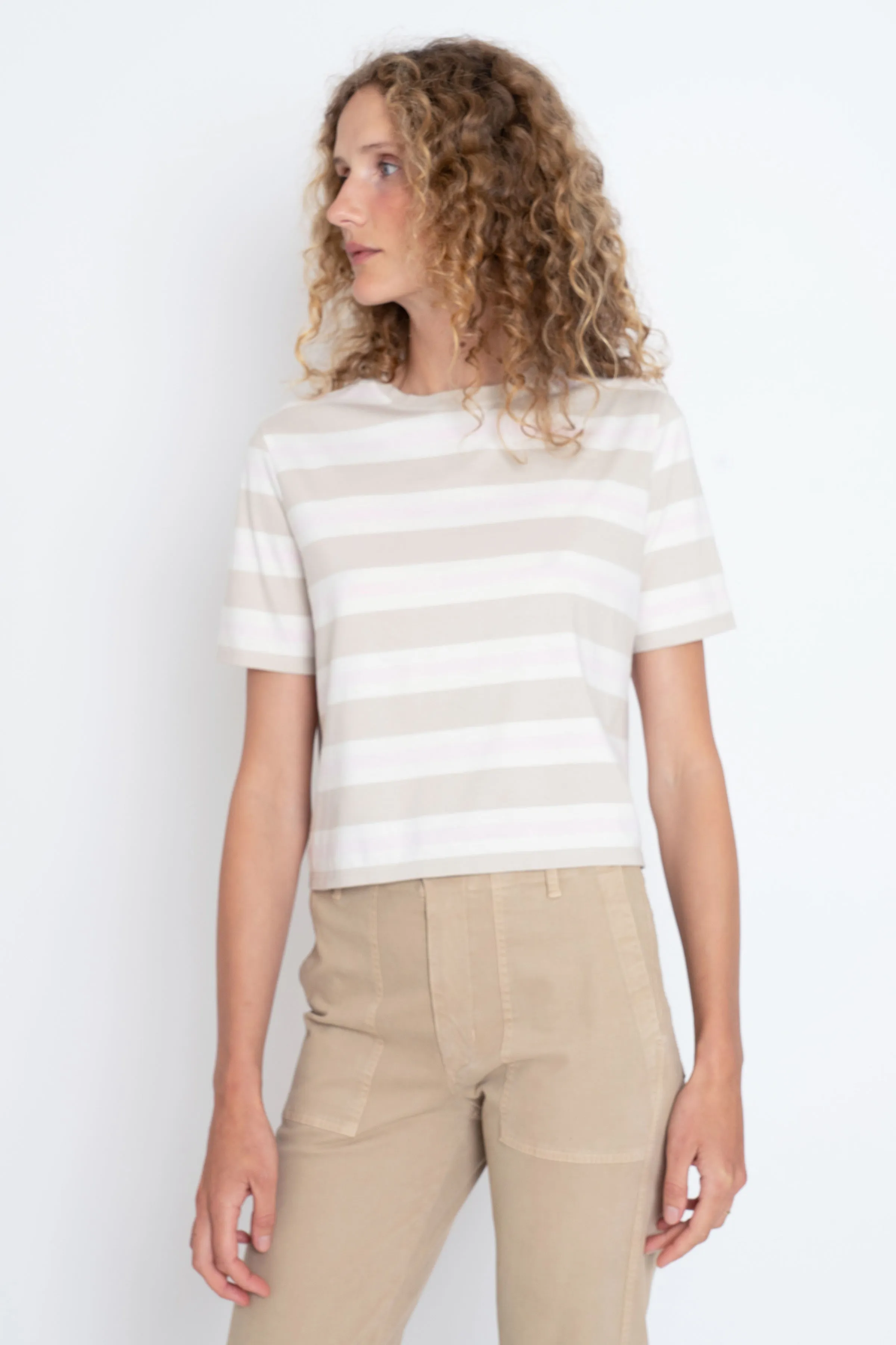 The Brentwood - Stone/Cream/Pink Multistripe sold by Kule product image thumbnail 2