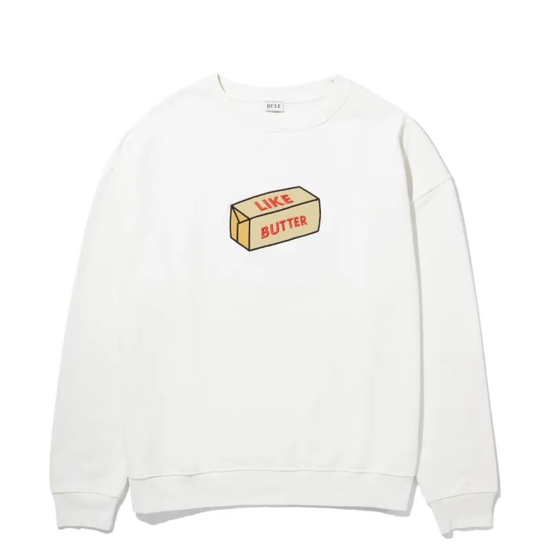 The Oversized Butter Sweatshirt - Cream sold by Kule