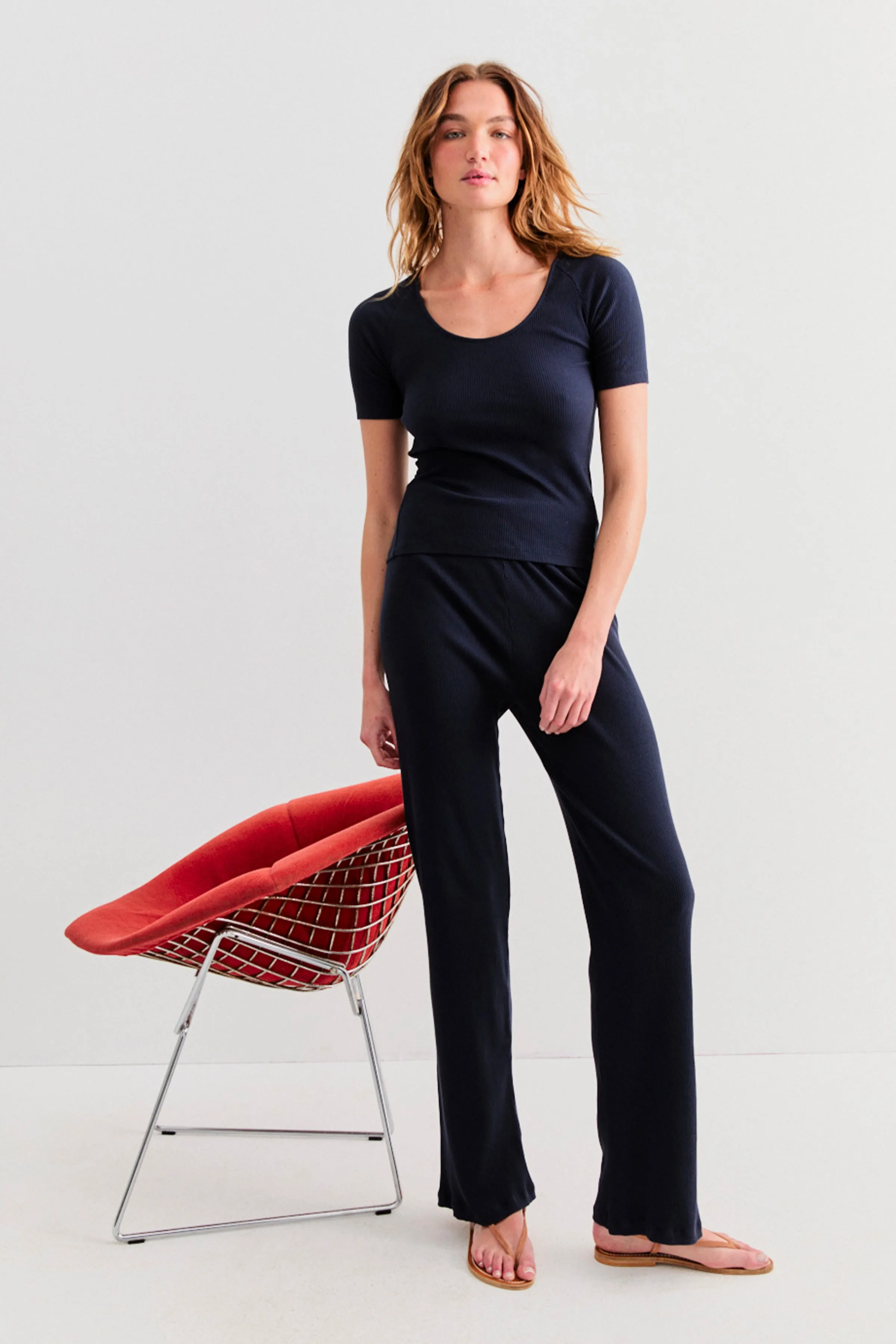 The Ribbed Elzi - Navy sold by Kule product image thumbnail 2