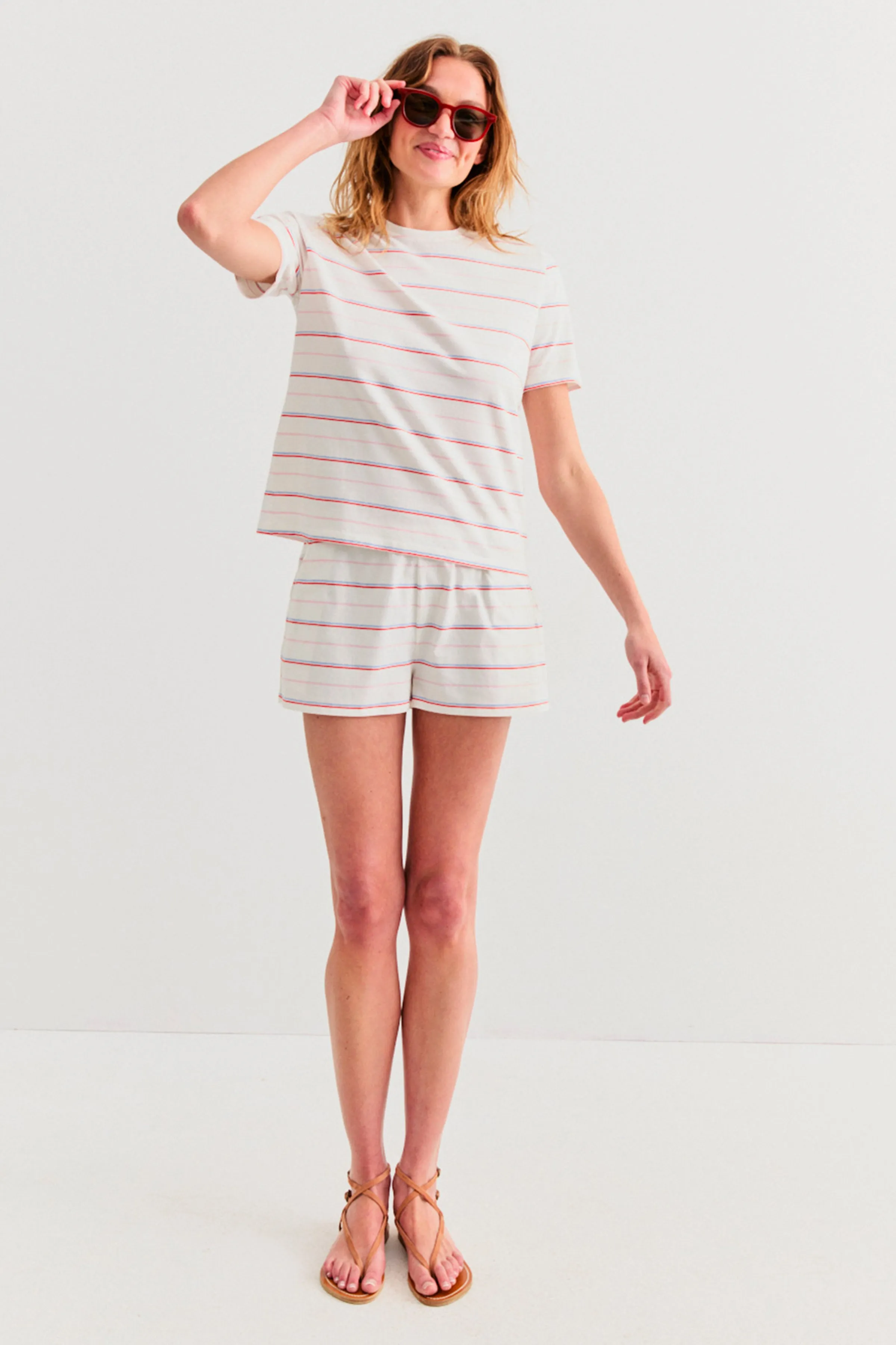 The Short - Cream Multistripe sold by Kule product image thumbnail 2