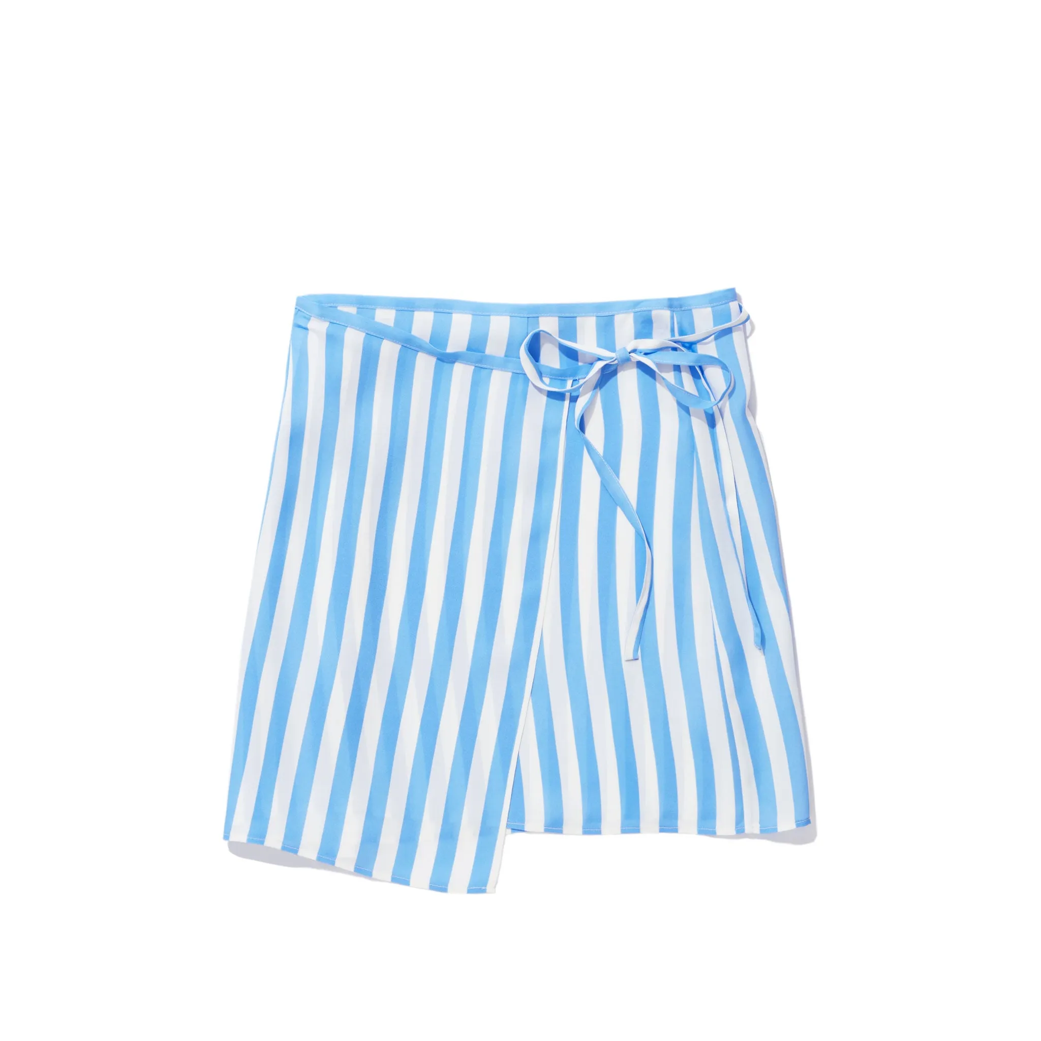 The Silk Wrap Skirt - White/Blue sold by Kule product image thumbnail 4