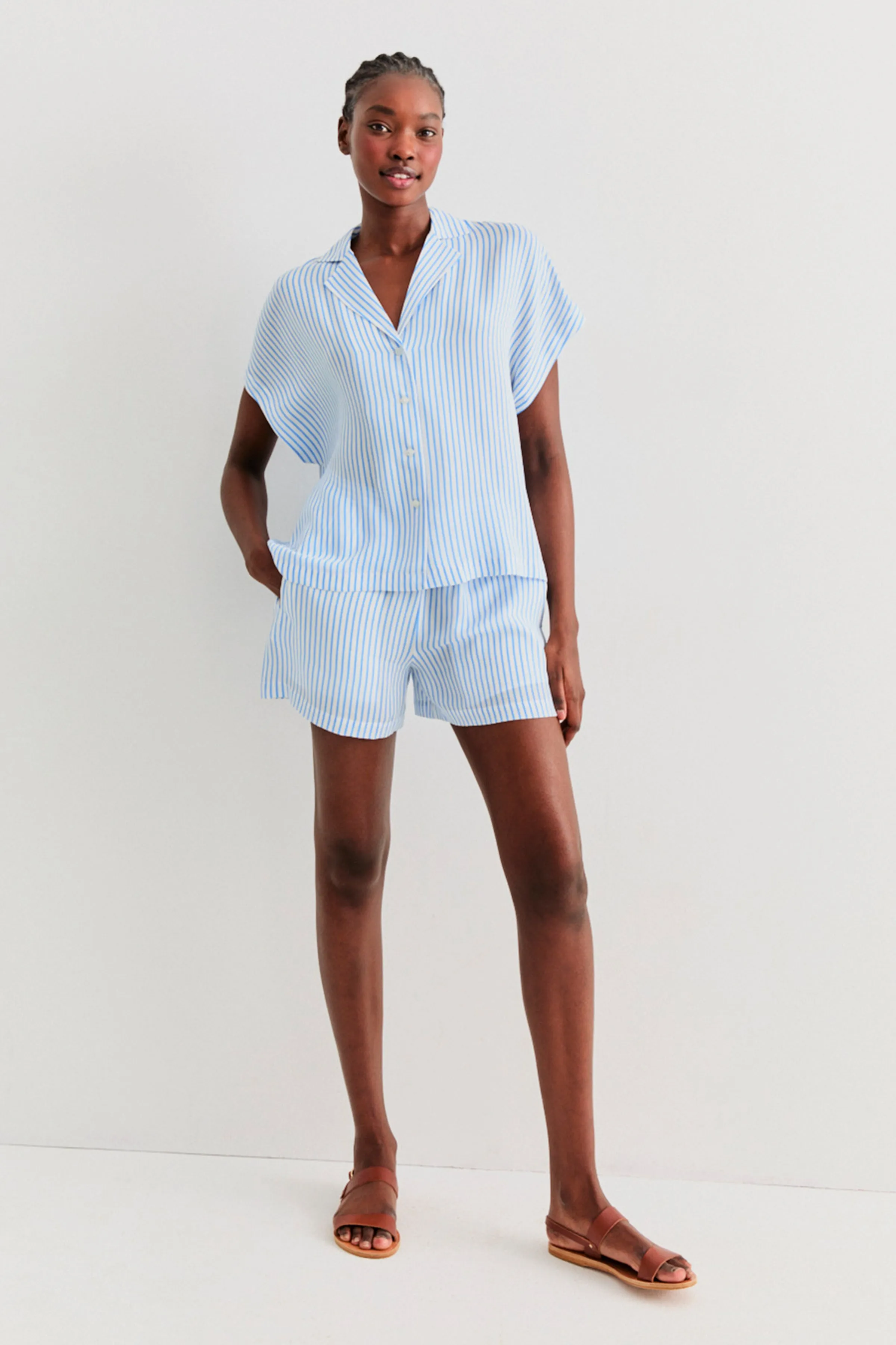 The Silk Mavis - White/Blue sold by Kule product image thumbnail 2