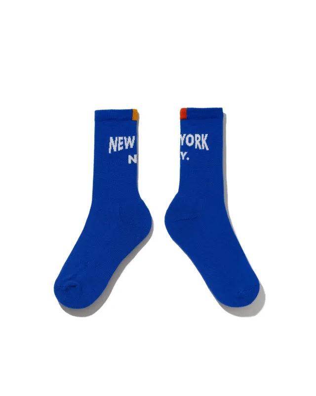 The Women's New York NY Sock - Royal Blue sold by Kule