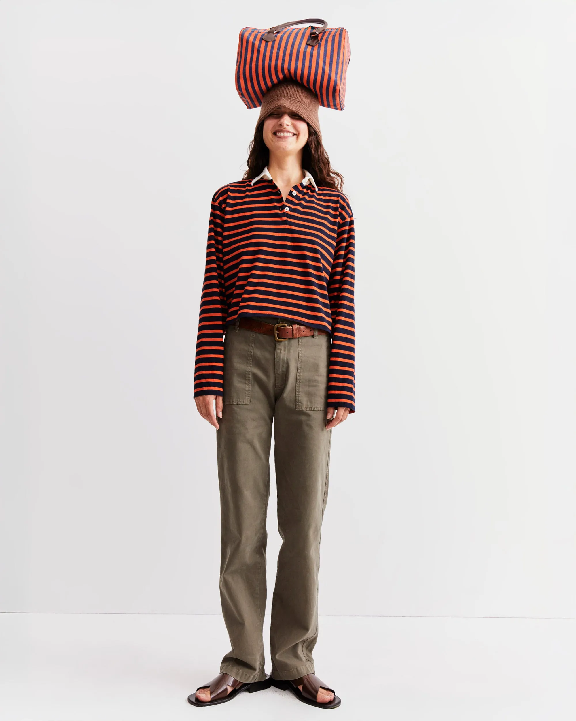The Walden - Poppy/Navy Ministripe sold by Kule product image thumbnail 4