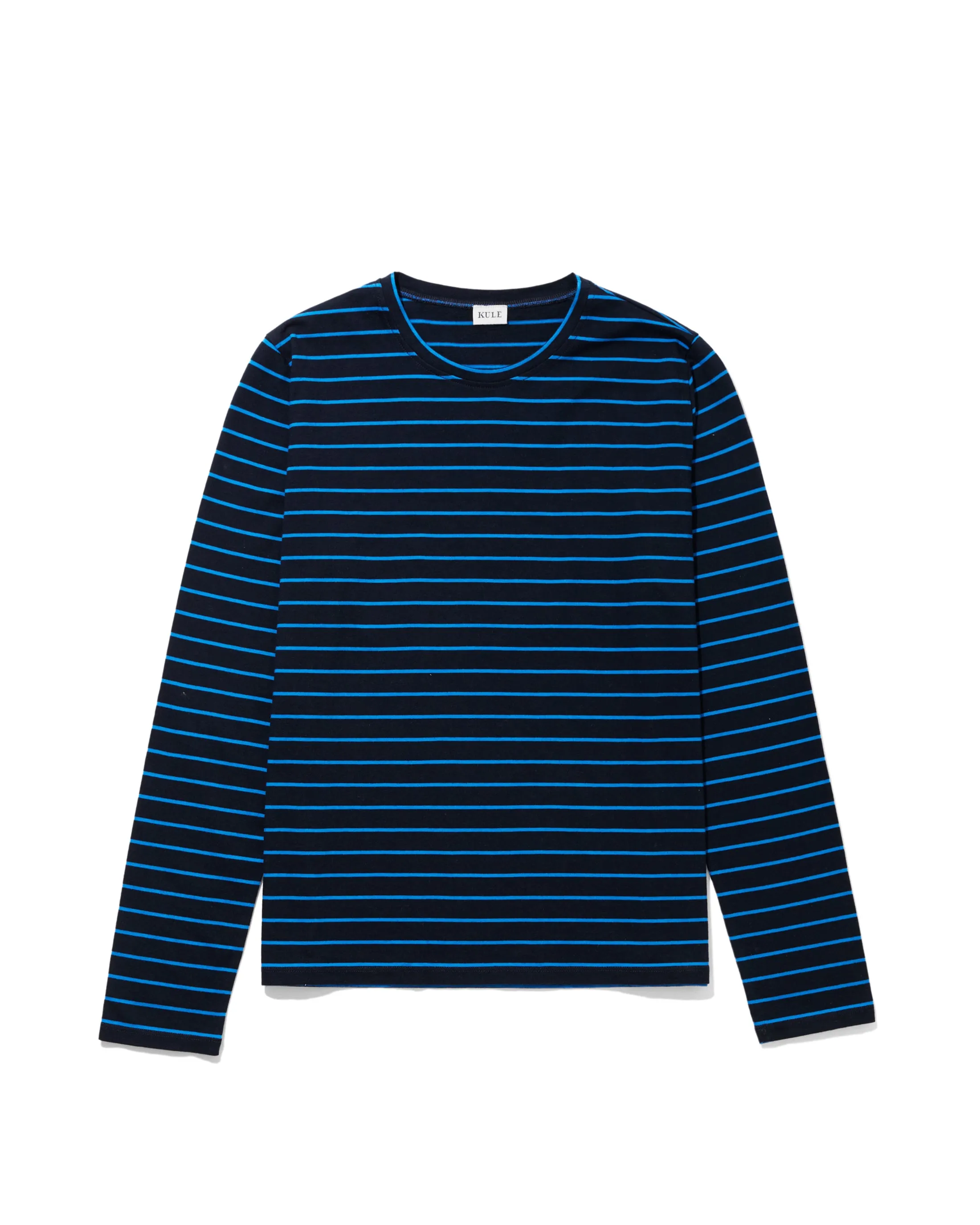 The Modern Long - Navy/Royal Pinstripe sold by Kule