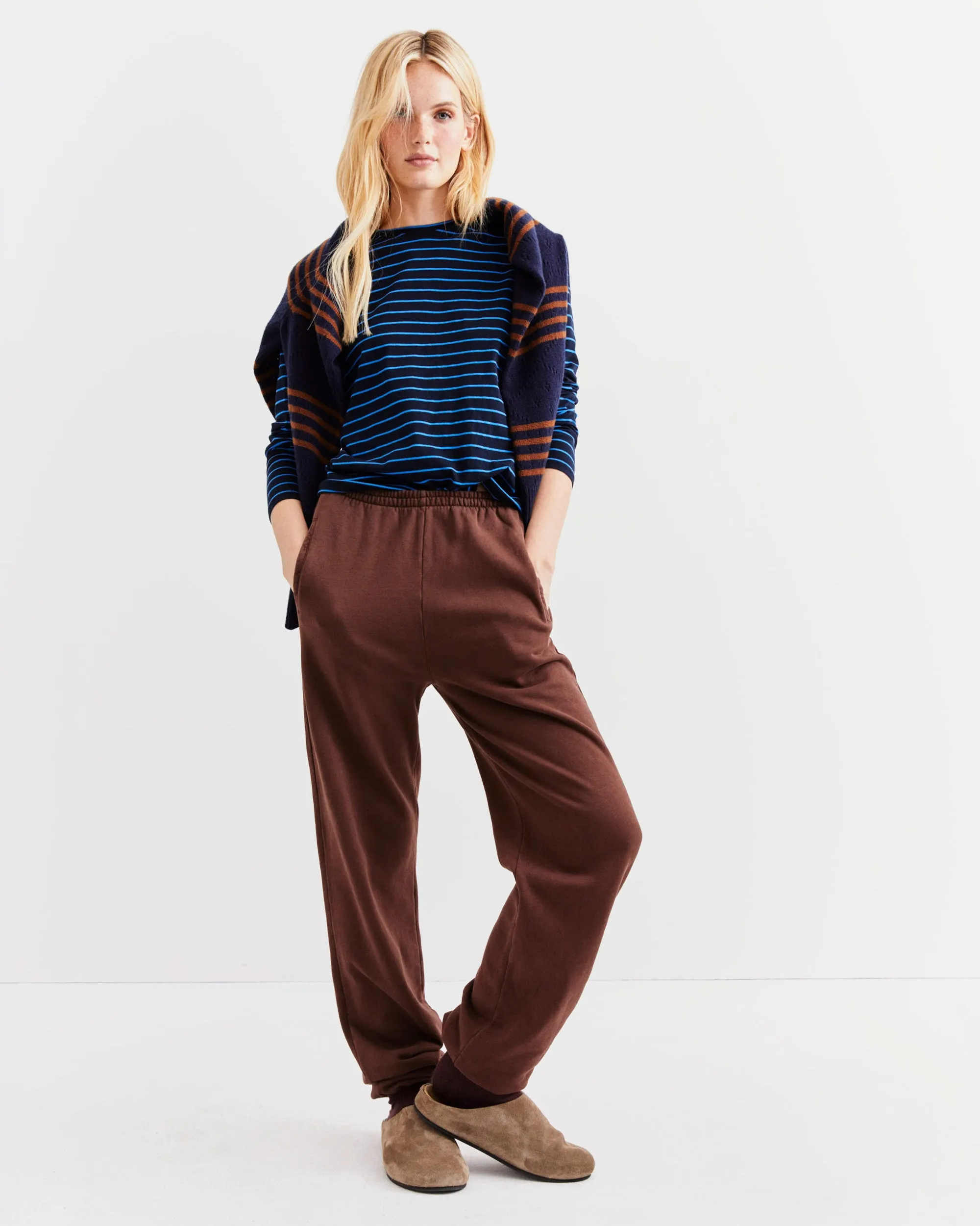 The Modern Long - Navy/Royal Pinstripe sold by Kule product image thumbnail 2