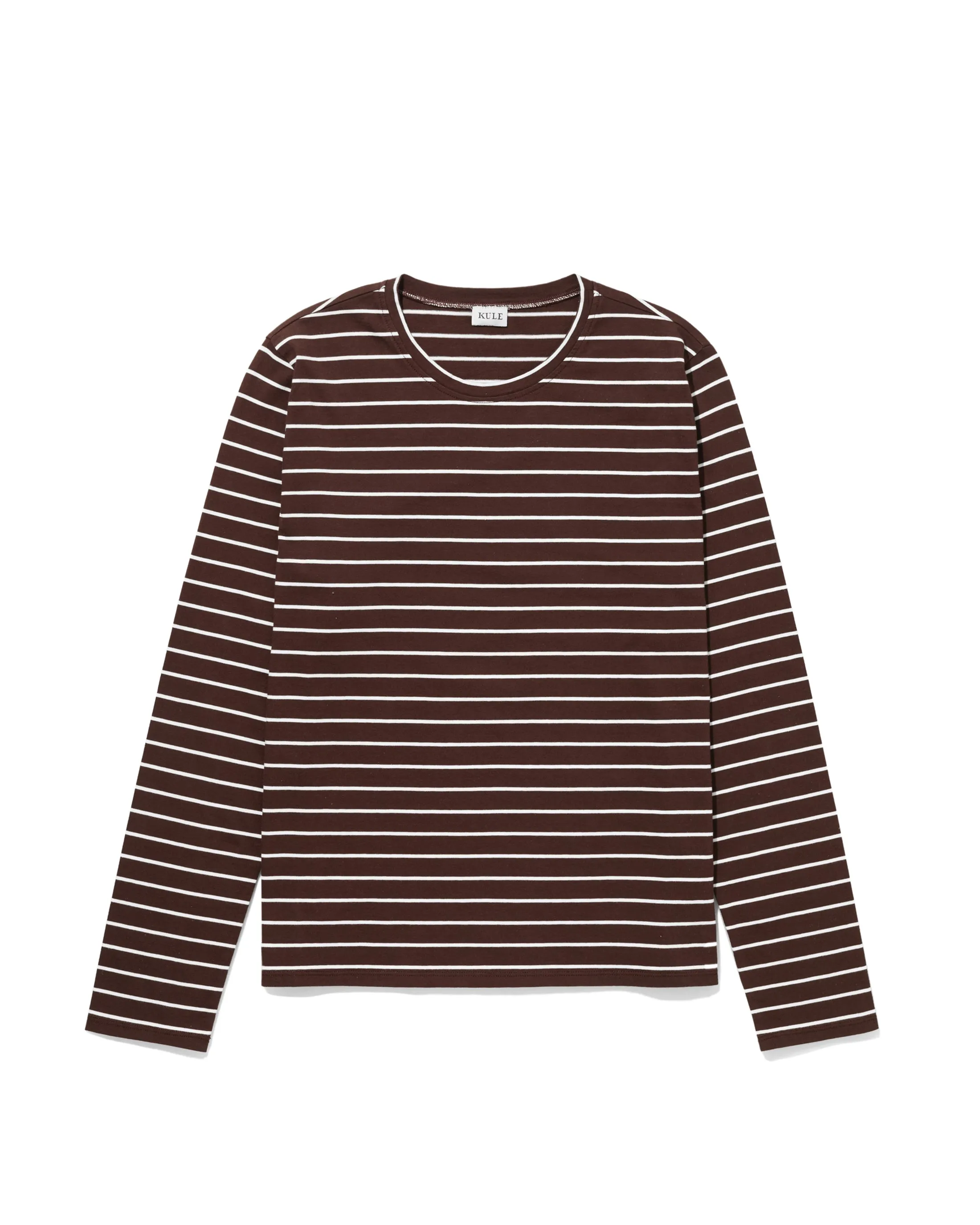 The Modern Long - Coffee/Cream Pinstripe sold by Kule