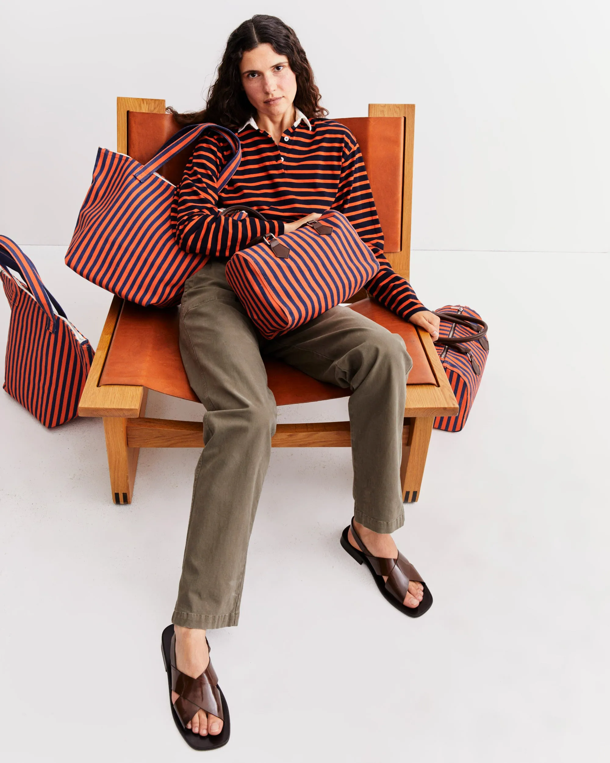 The Etna - Poppy/Navy Ministripe sold by Kule product image thumbnail 3