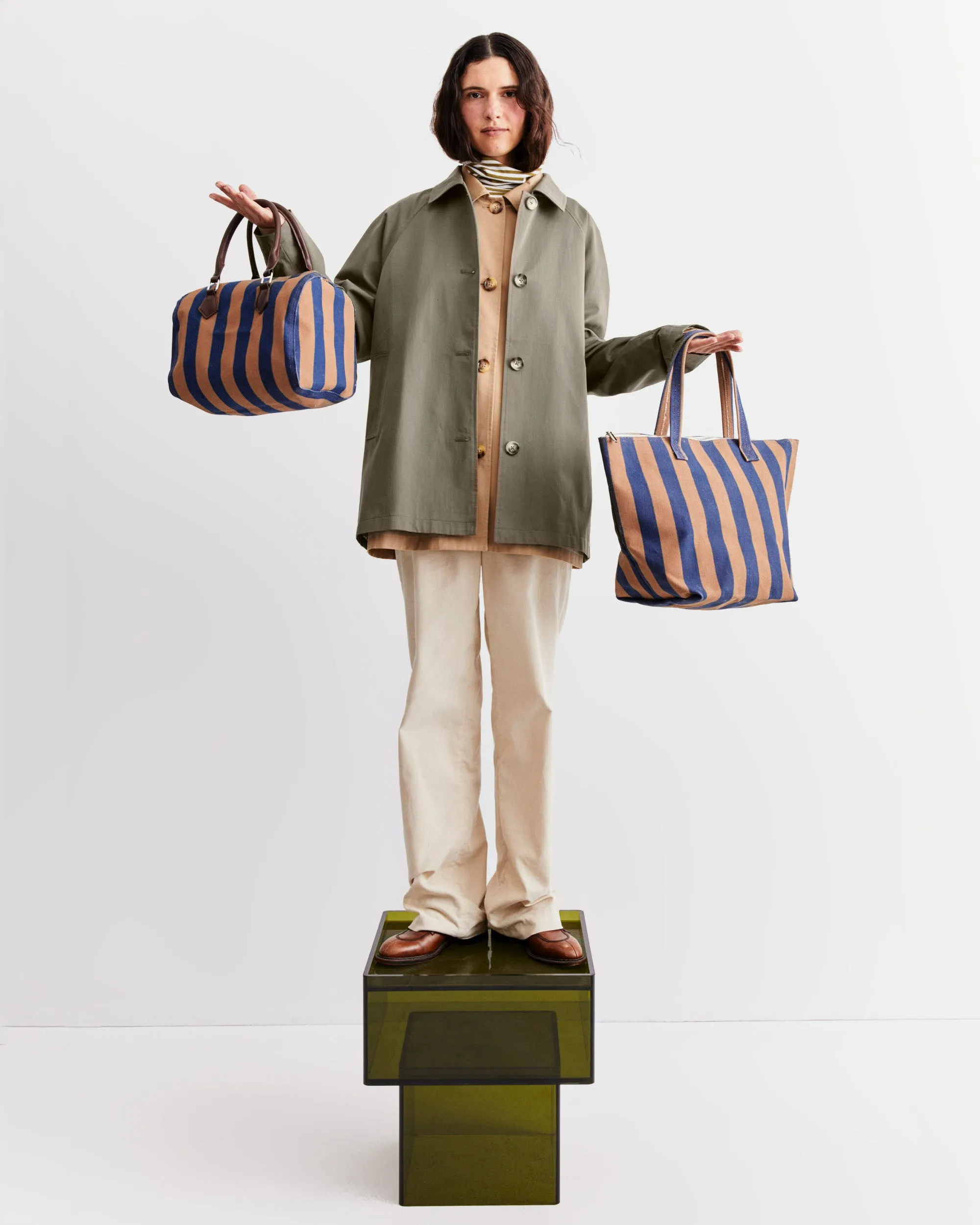 The Etna - Camel/Navy sold by Kule product image thumbnail 2