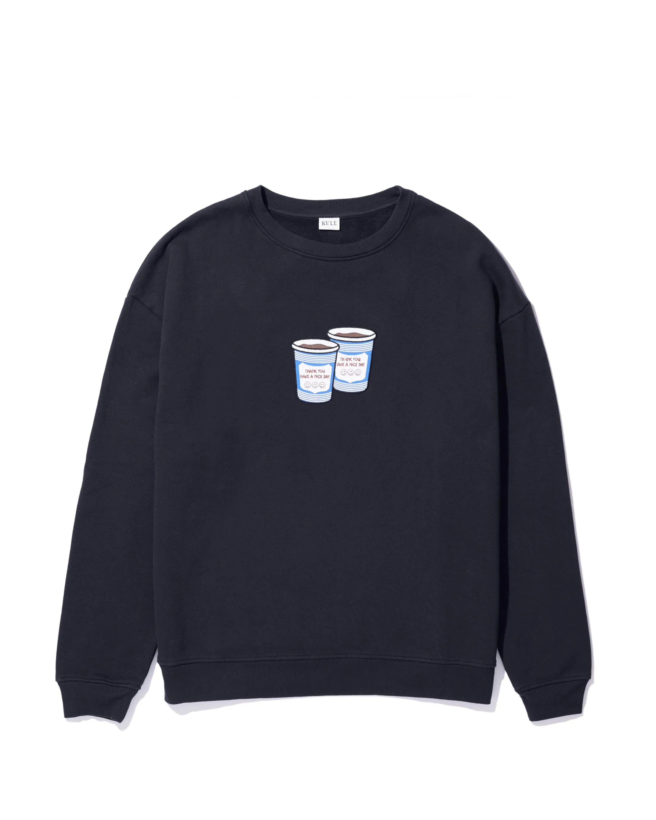 The Oversized Coffee Sweatshirt - Navy sold by Kule