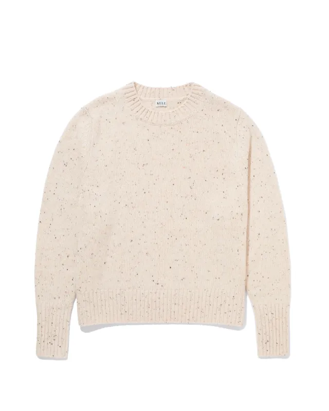 The Cashmere Tatum - Oatmeal Donegal sold by Kule