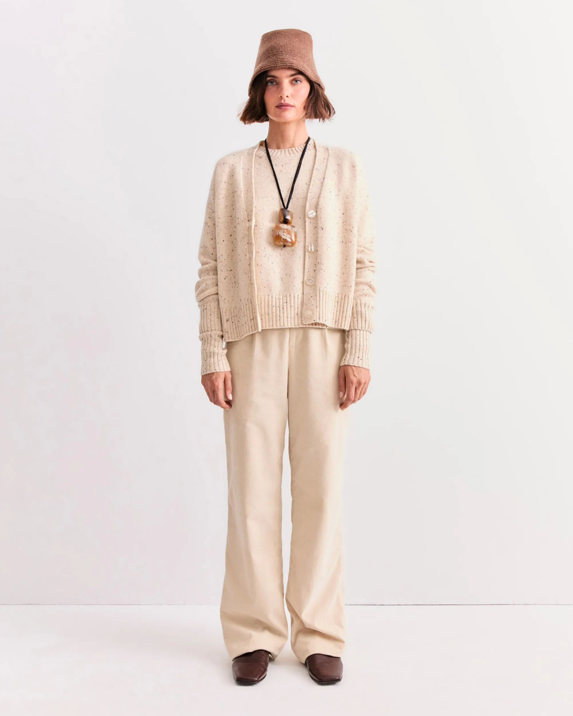 The Cashmere Raffa - Oatmeal Donegal sold by Kule product image thumbnail 2