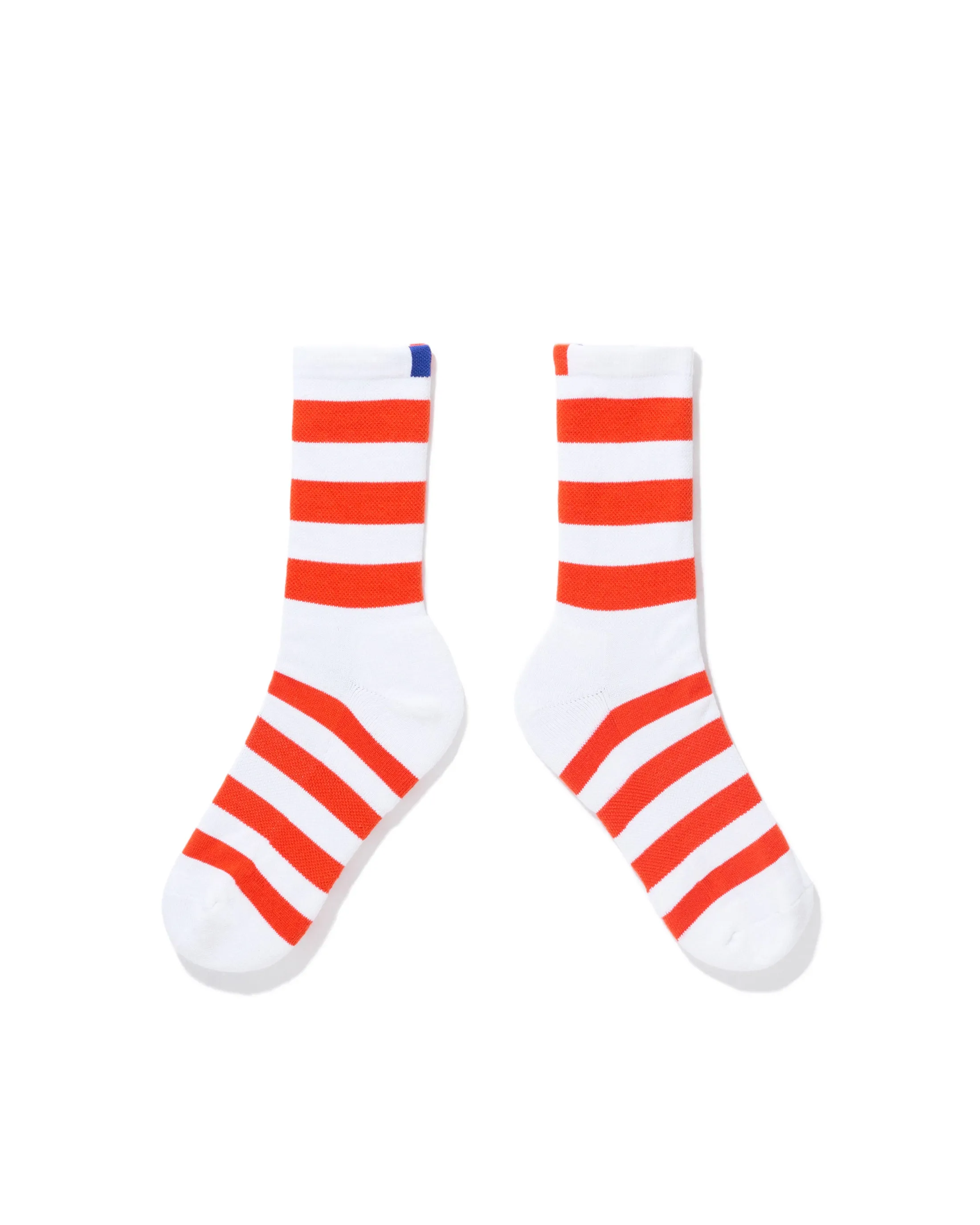 The Women's Striped Sock - White/Poppy sold by Kule