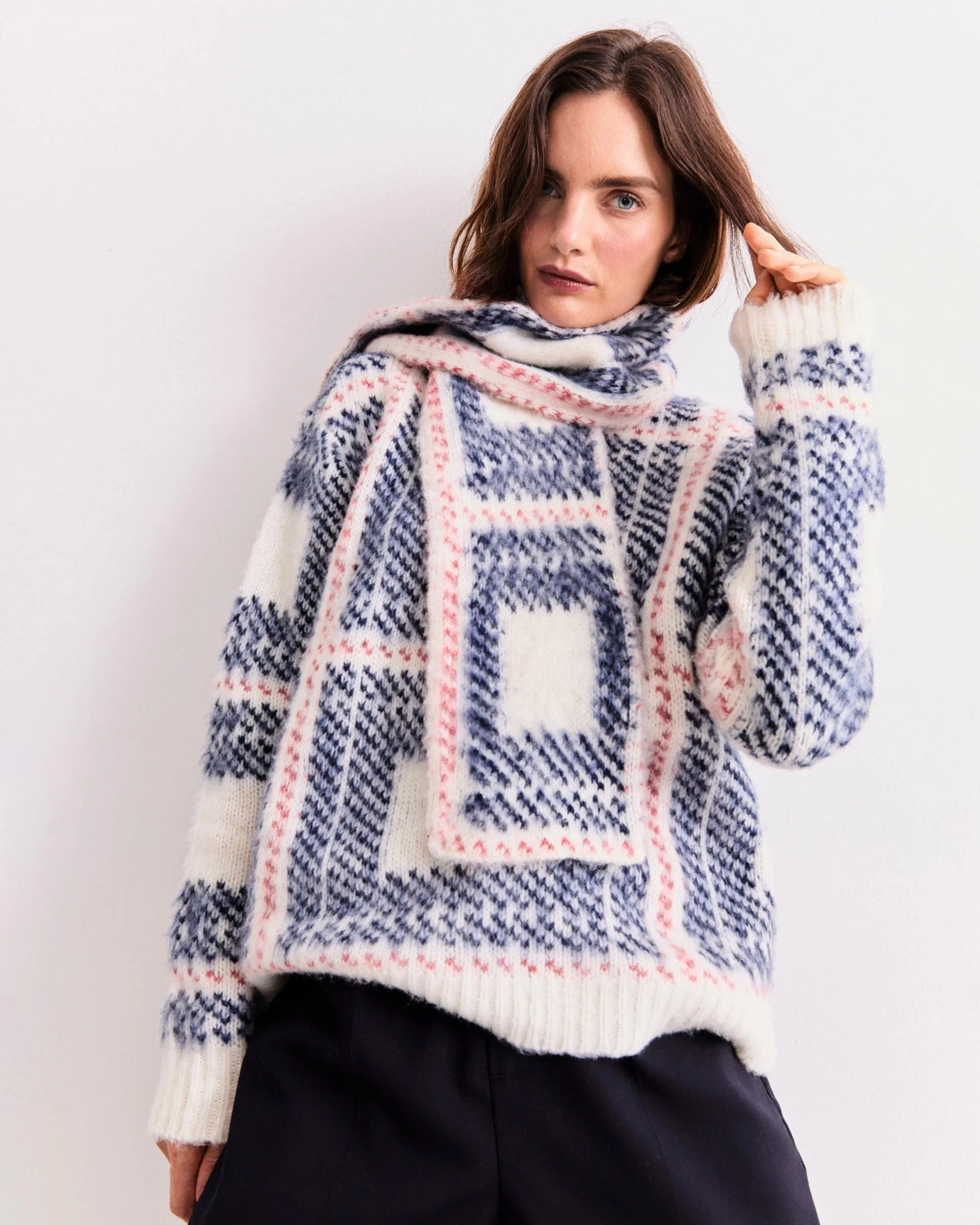 The Marlien - Cream Plaid sold by Kule product image thumbnail 4