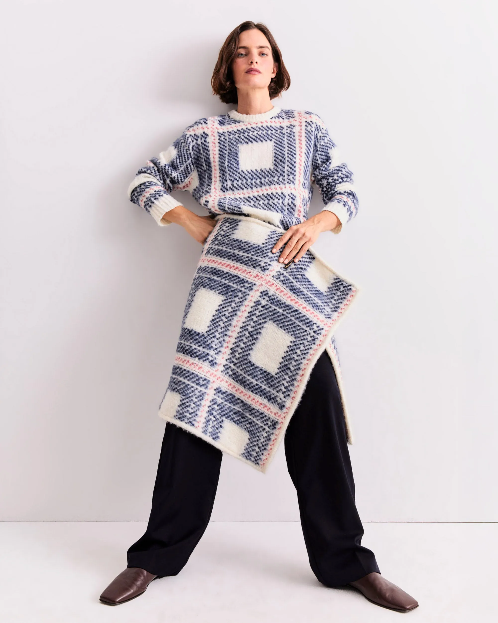 The Marlien - Cream Plaid sold by Kule product image thumbnail 3