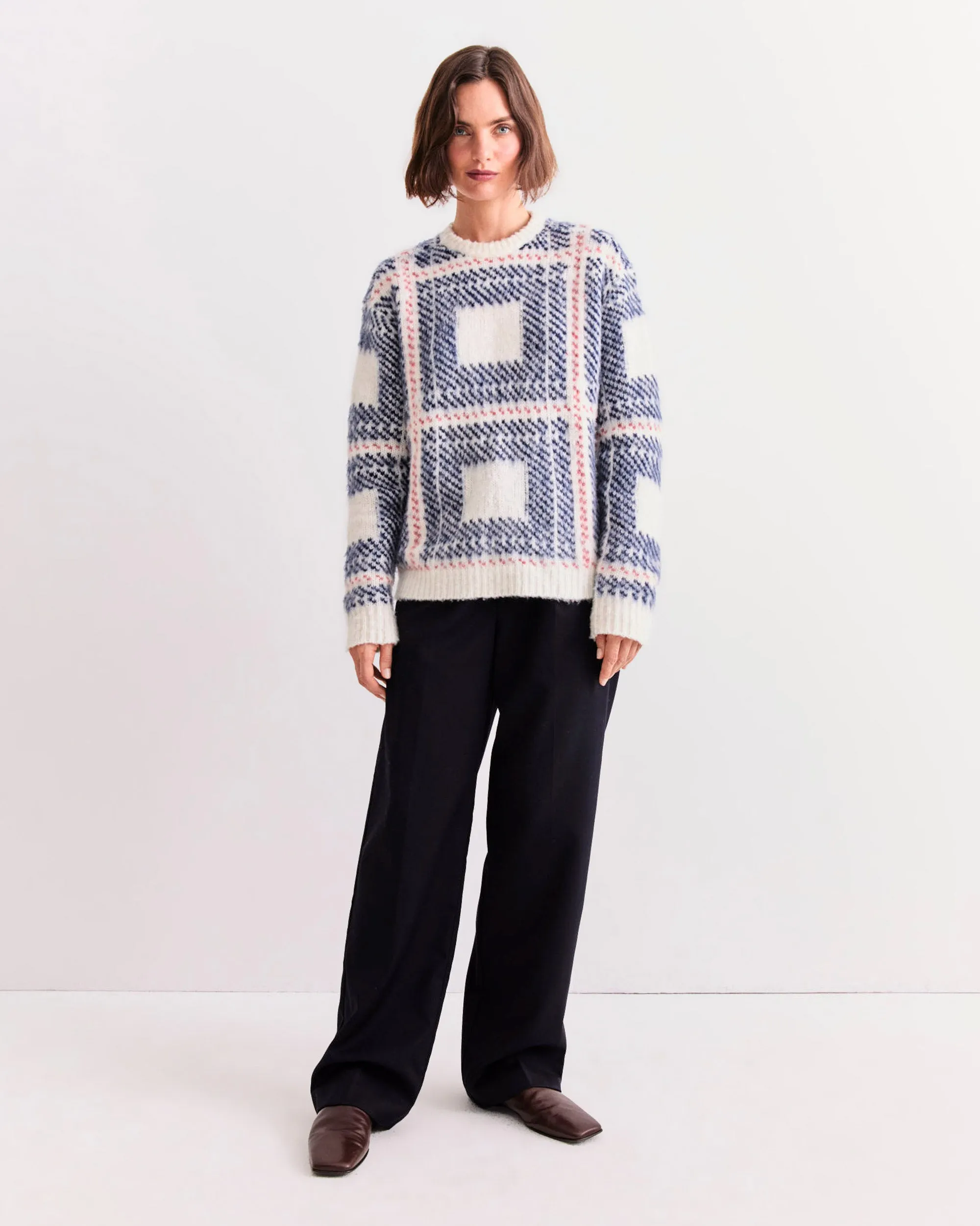 The Marlien - Cream Plaid sold by Kule product image thumbnail 2
