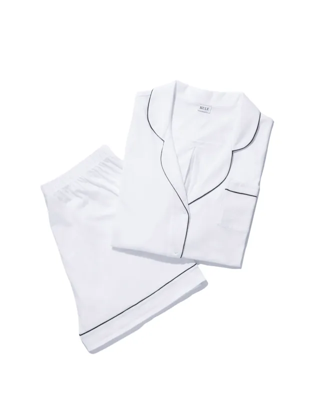 The Short PJ Set - White sold by Kule