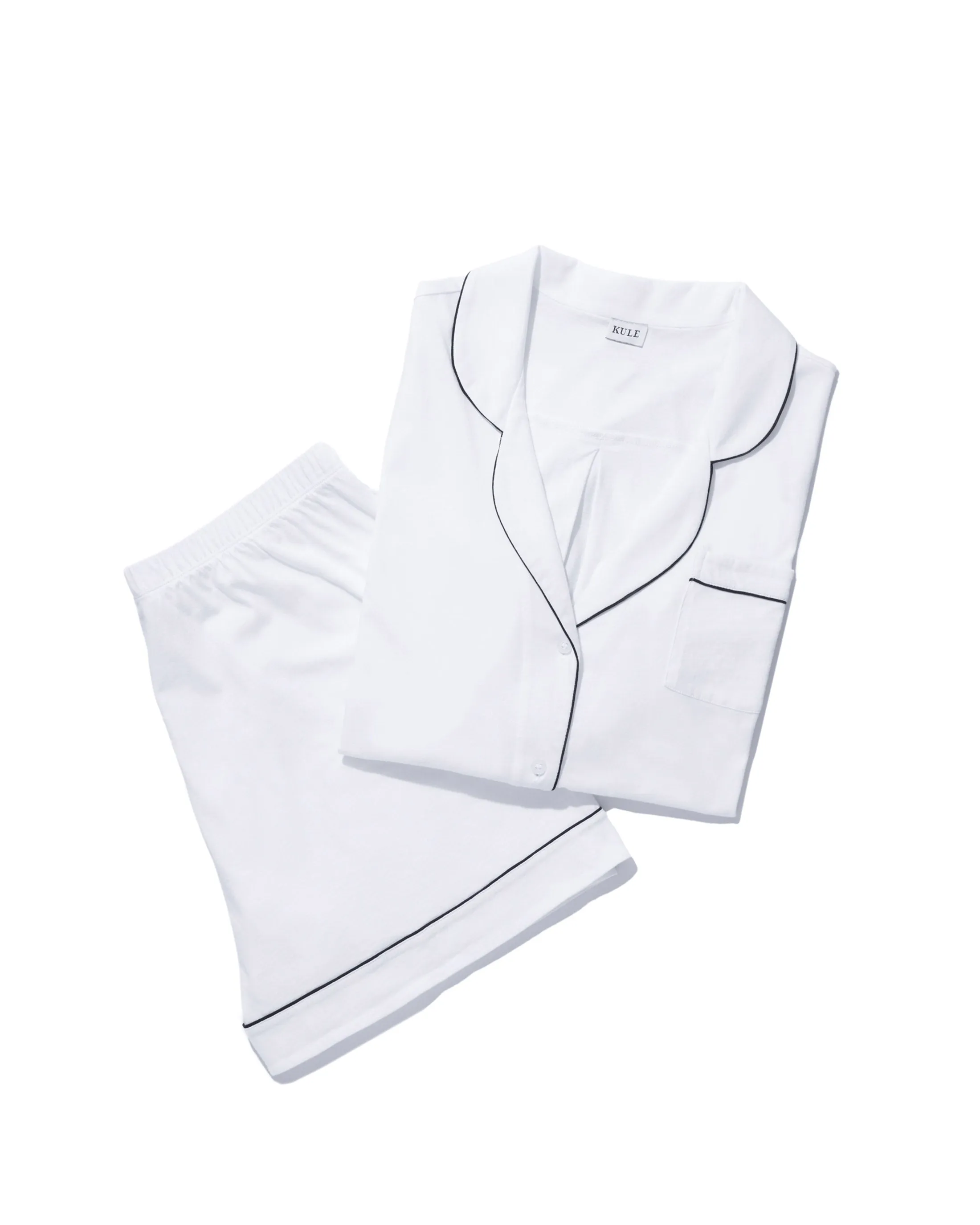 The Short PJ Set - White sold by Kule