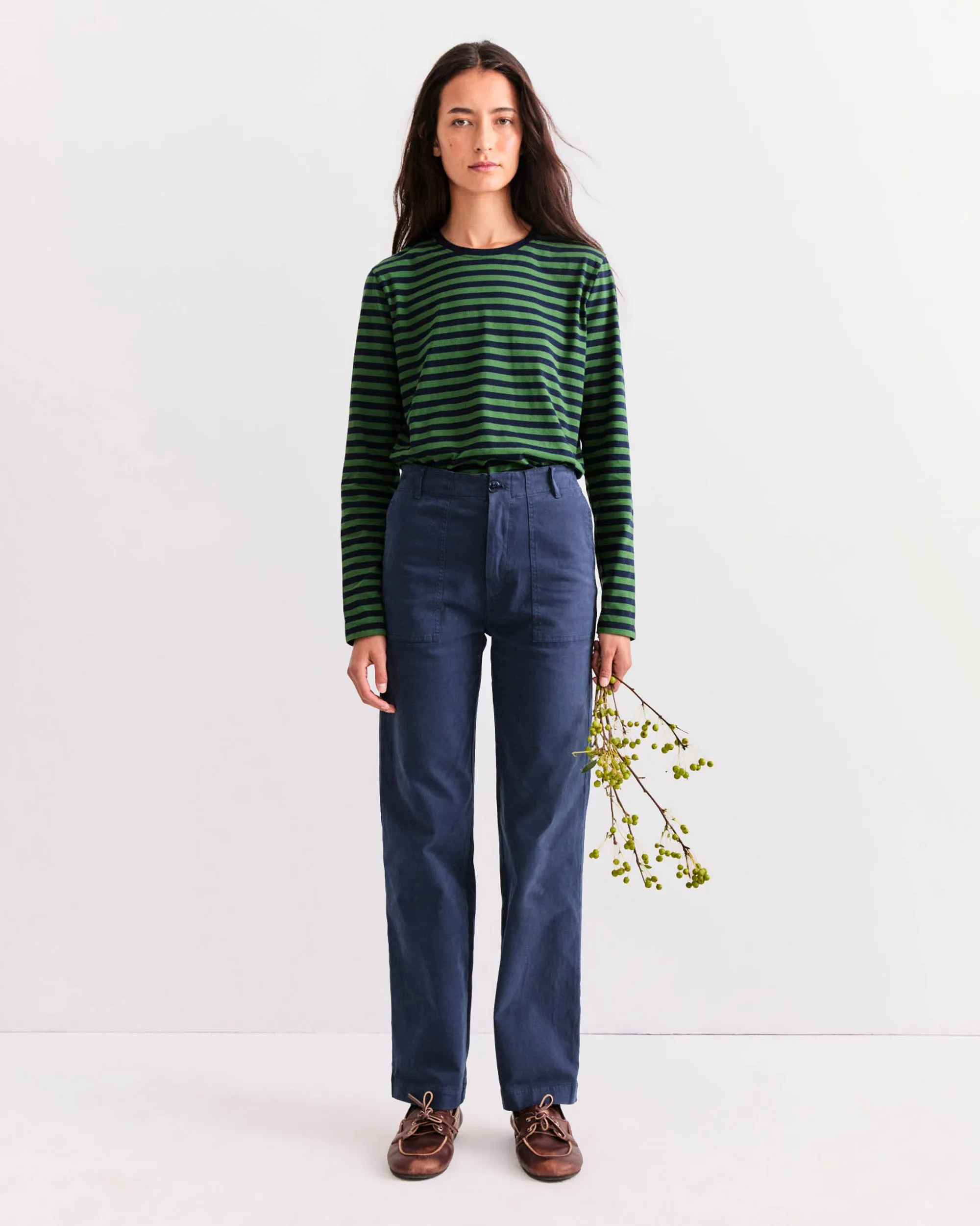 The Modern Long - Navy/Green sold by Kule product image thumbnail 2