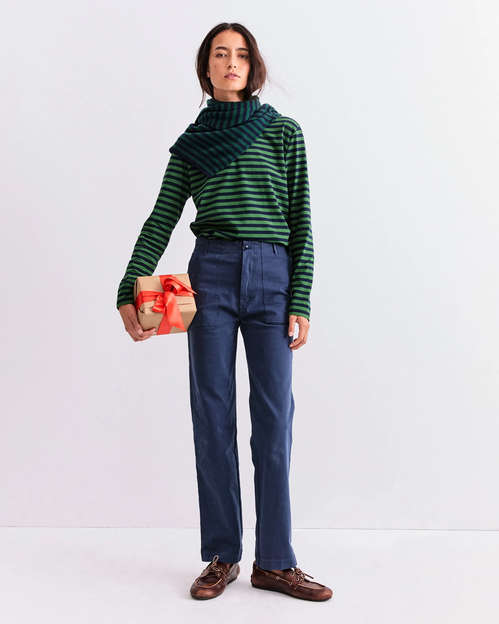 The Modern Long - Navy/Green sold by Kule product image thumbnail 3