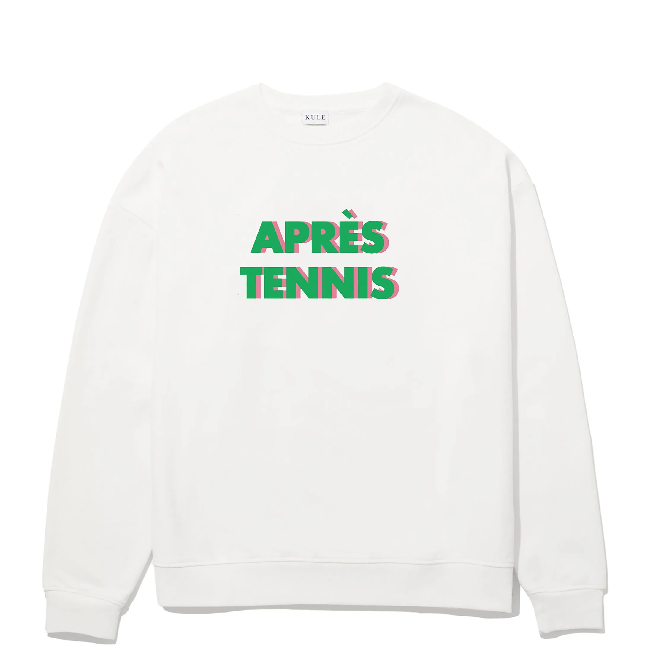 The Oversized Après Tennis Sweatshirt - Cream sold by Kule