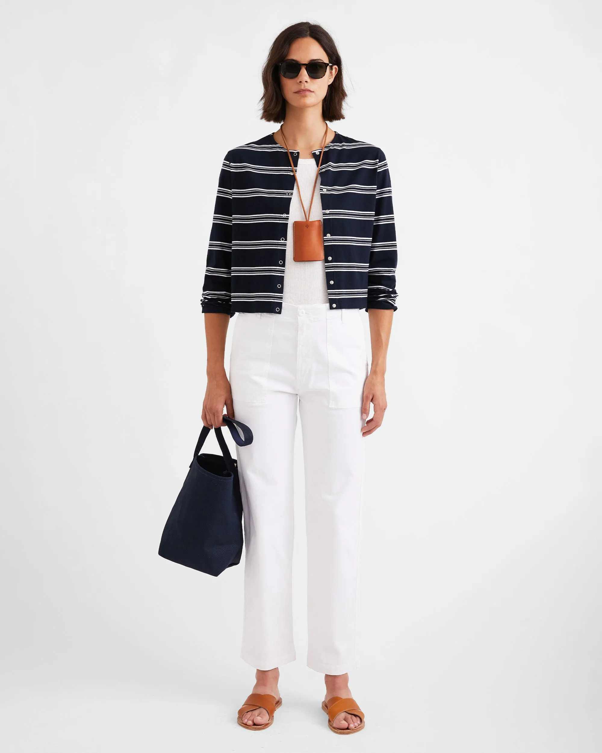 The Carmen - Navy/White Mixed Stripe sold by Kule product image thumbnail 2