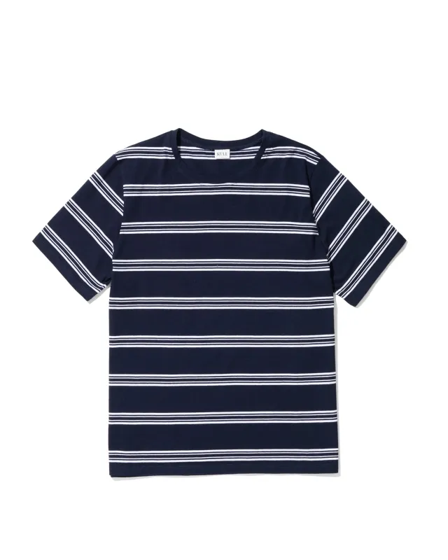 The Modern - Navy/White Mixed Stripe sold by Kule
