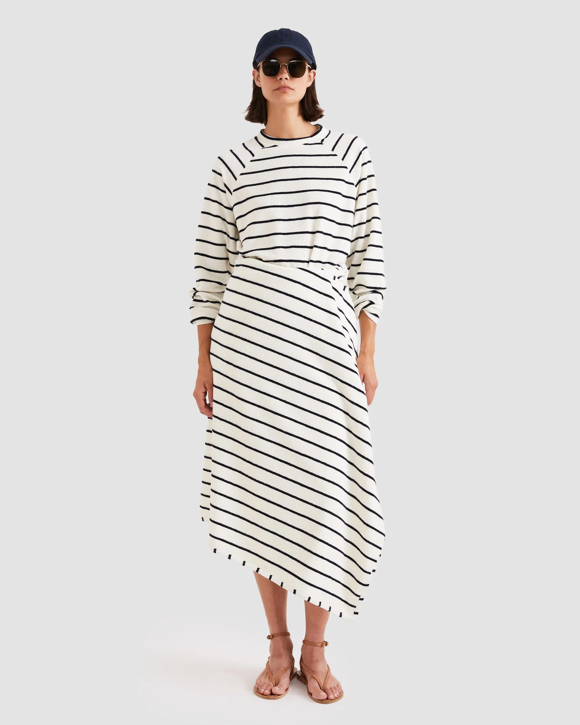 The Terry Franny - Cream/Navy sold by Kule product image thumbnail 2