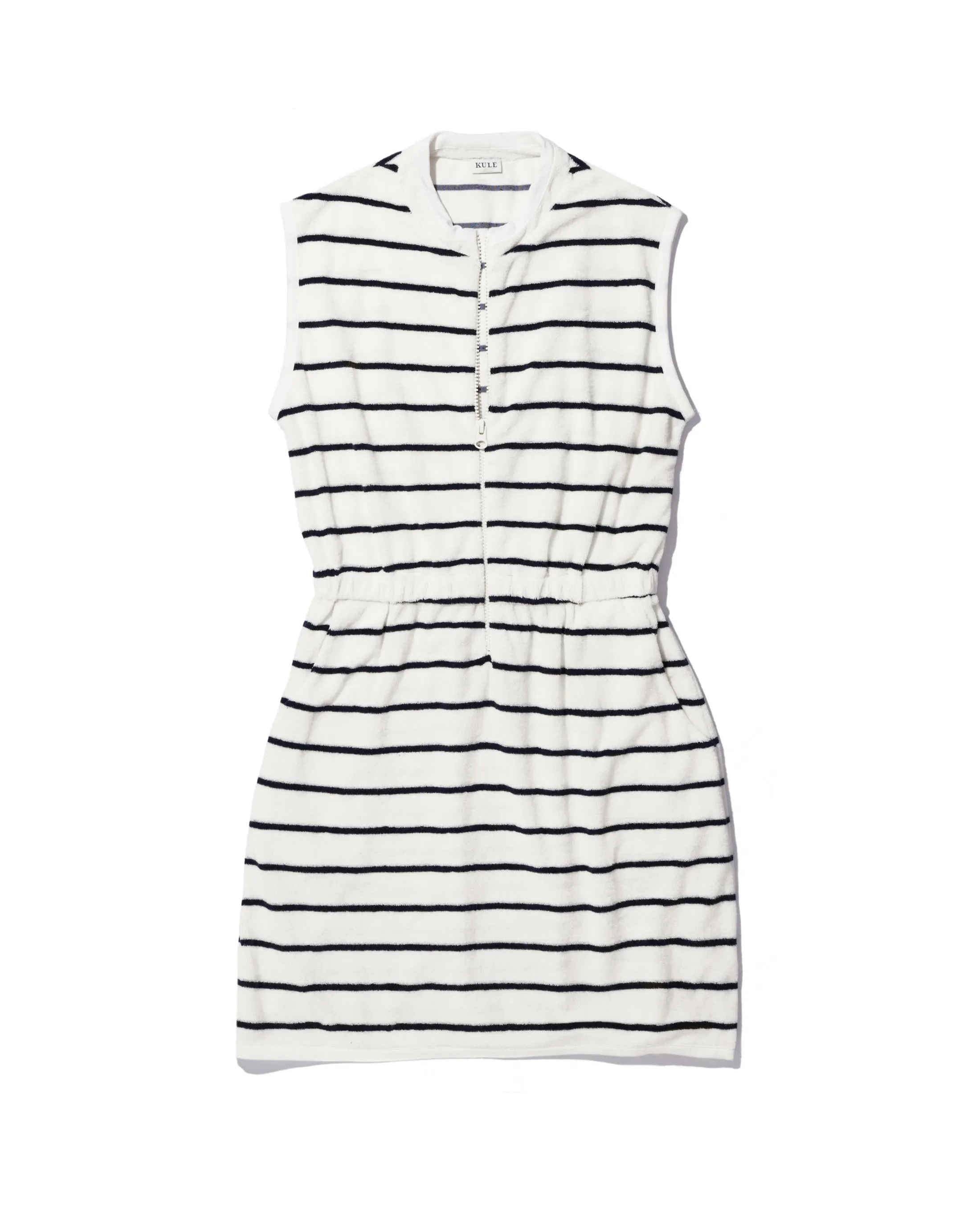 The Terry Dress - Cream/Navy sold by Kule