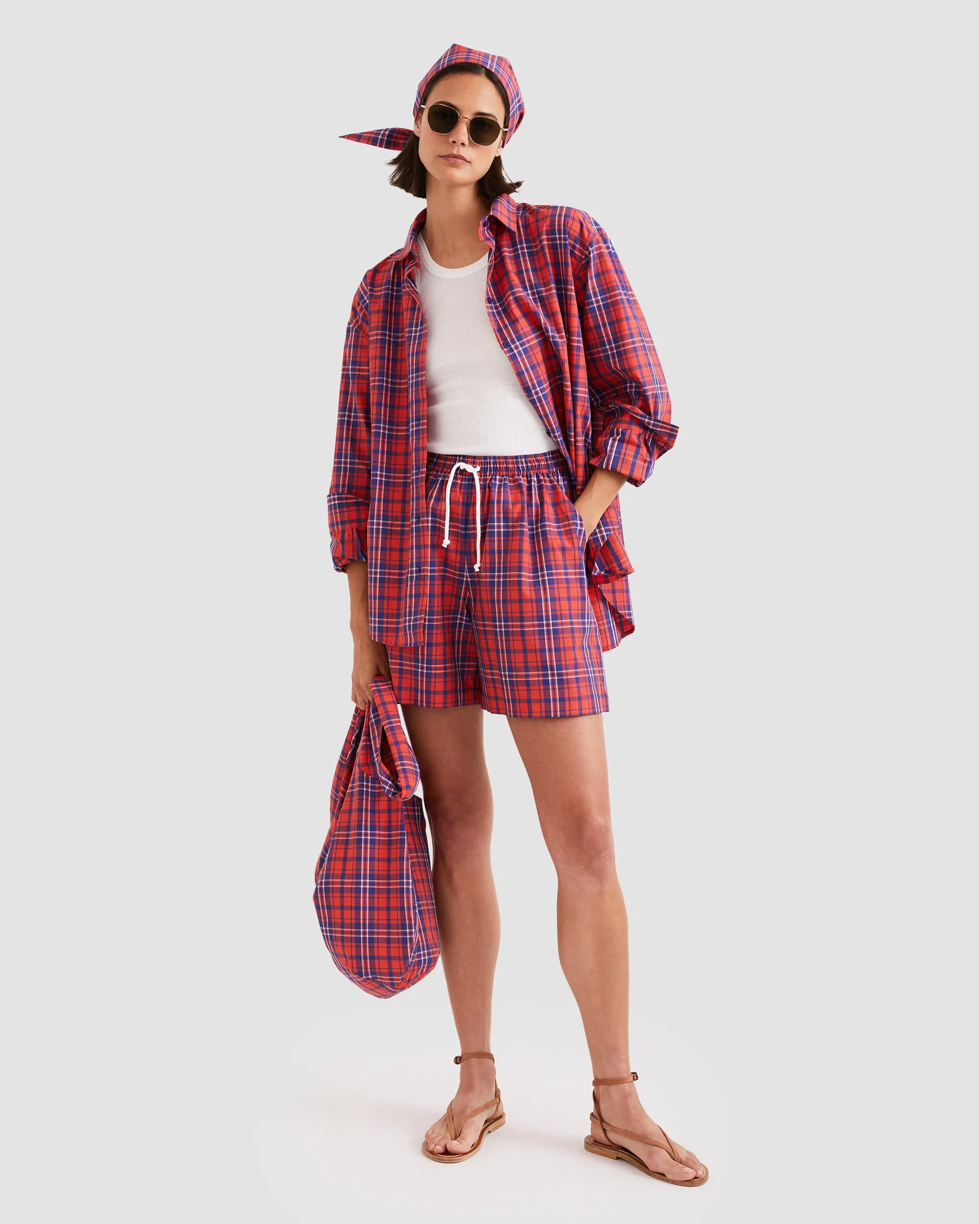 The Squid - Poppy/Navy Plaid sold by Kule product image thumbnail 2