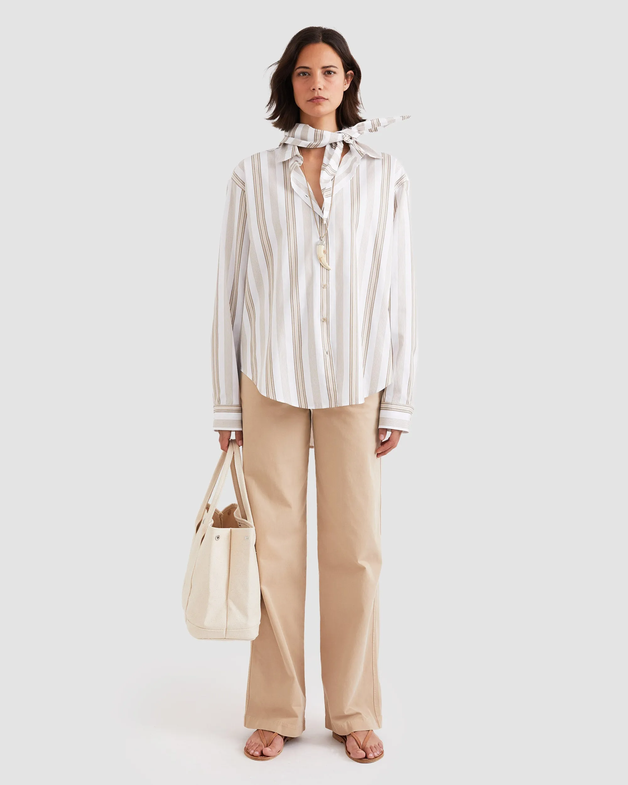 The Shellona - White/Khaki/Brown sold by Kule product image thumbnail 3