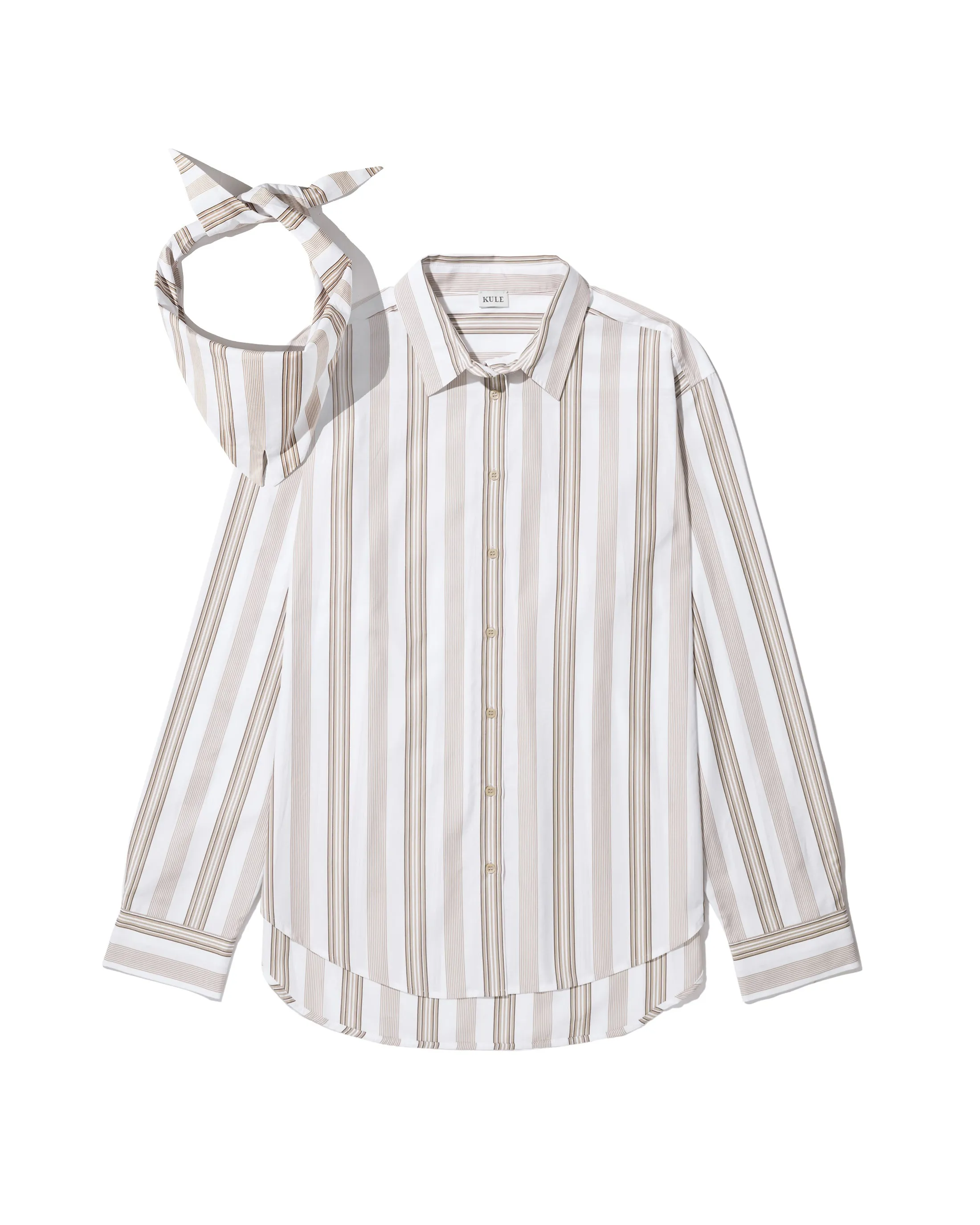 The Shellona - White/Khaki/Brown sold by Kule