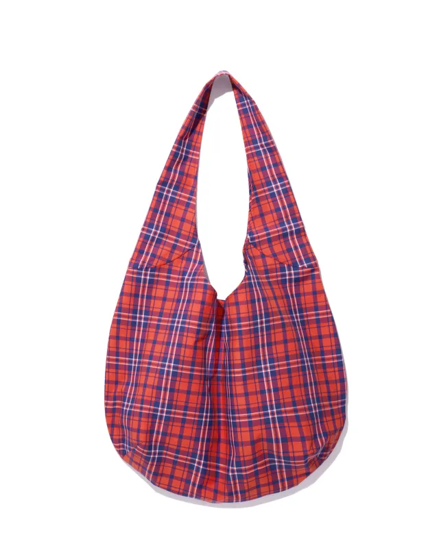 The Sac - Poppy/Navy Plaid made by Kule