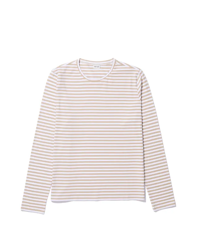 The Modern Long - Khaki/White sold by Kule